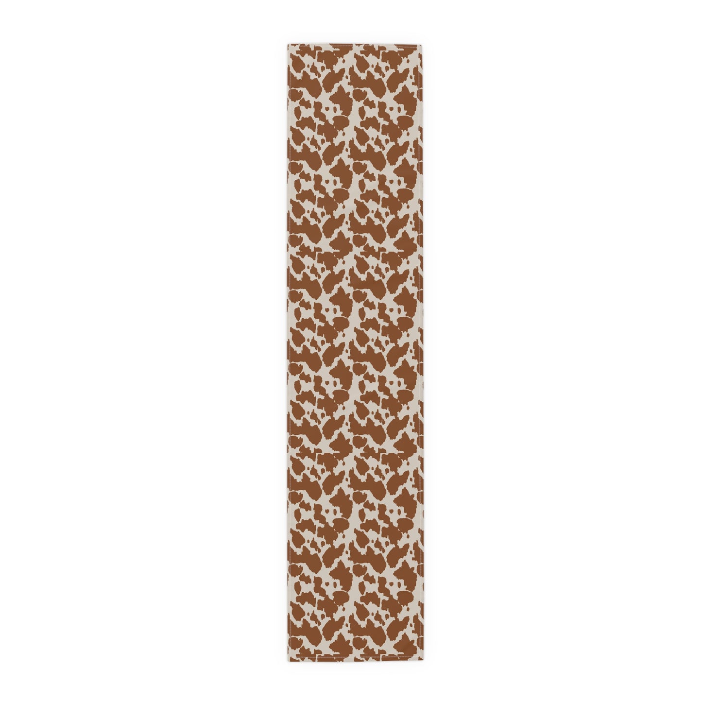Cowhide Print Table Runner - Rustic Elegance, Cotton Twill or Polyester - Perfect for Western & Luxurious Home Decor
