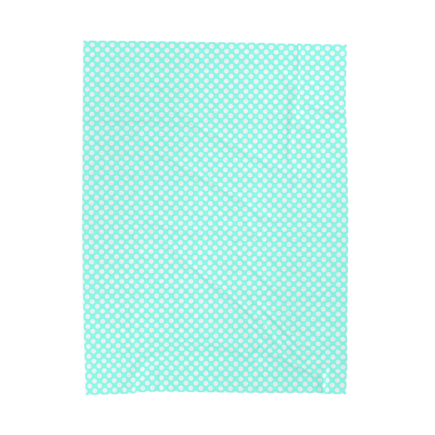 Pastel Polka Dot Velveteen Plush Blanket | Soft, Playful, Luxurious and Comforting | Available in Multiple Sizes