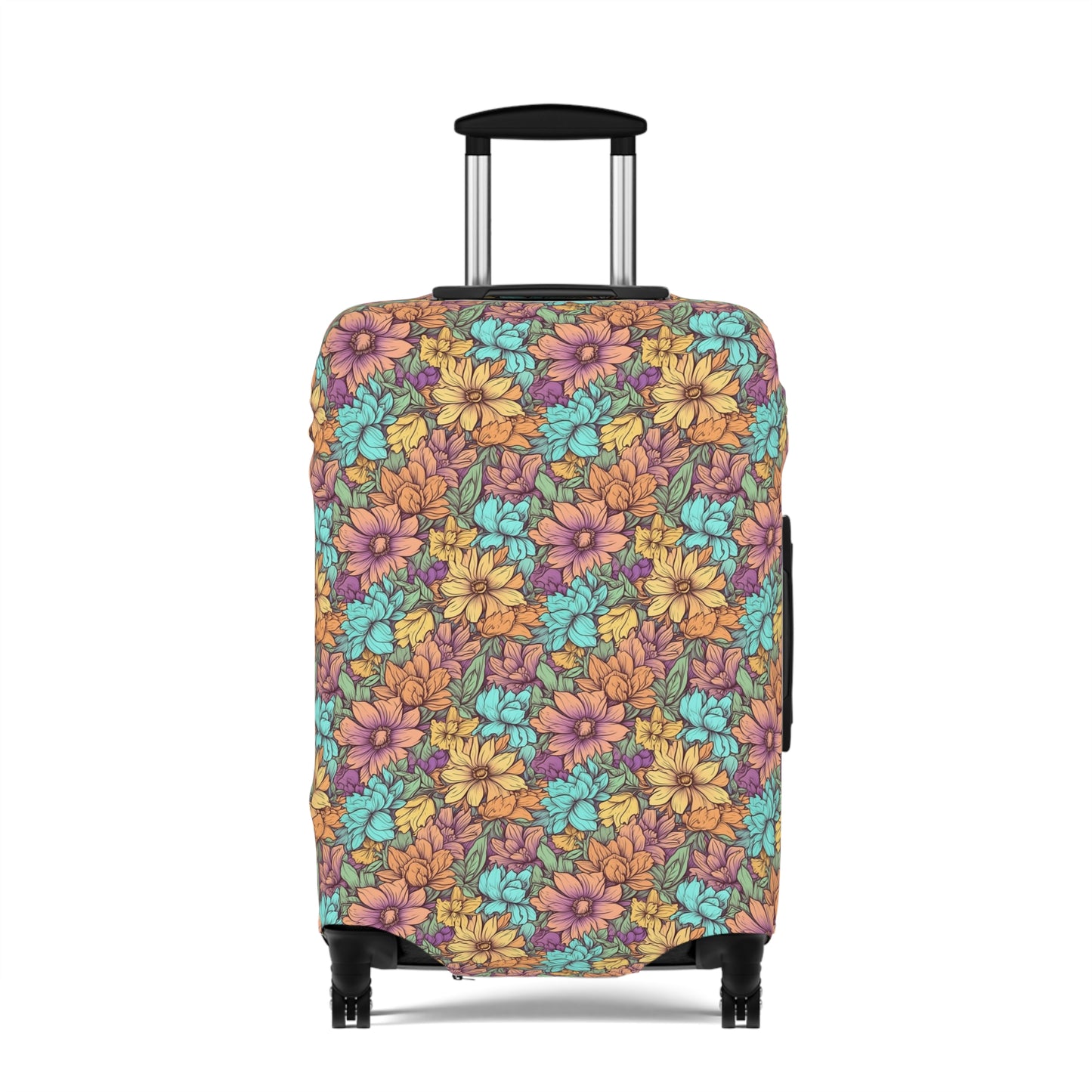 Boho Floral Luggage Cover - Trendy Travel Floral Suitcases Cover