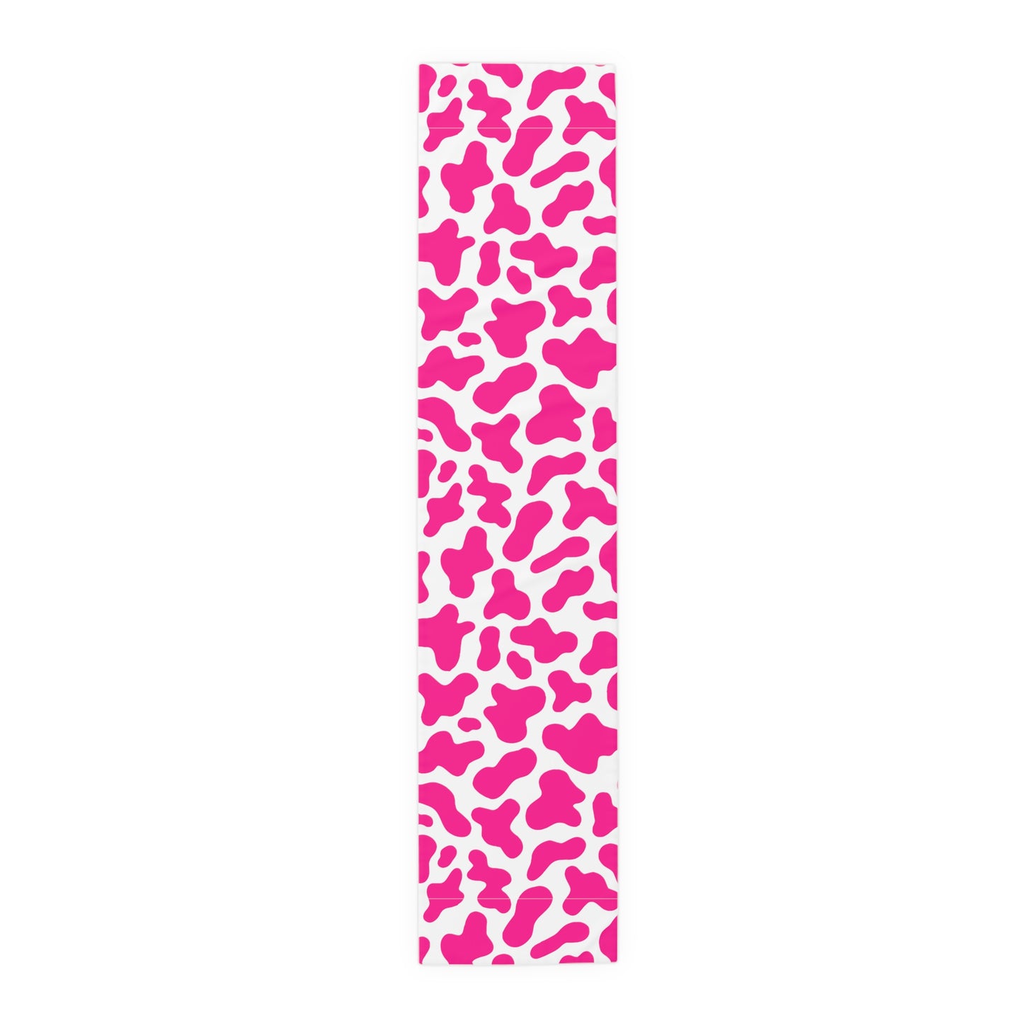 Cow Print Table Runner - Chic Farmhouse Style, Available in Cotton Twill or Polyester - Elevate Your Home Decor