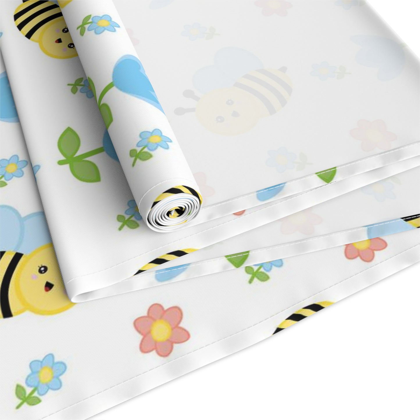 Honey Bee Print Table Runner - Buzzing with Charm - Perfect for Nature Lovers Homes