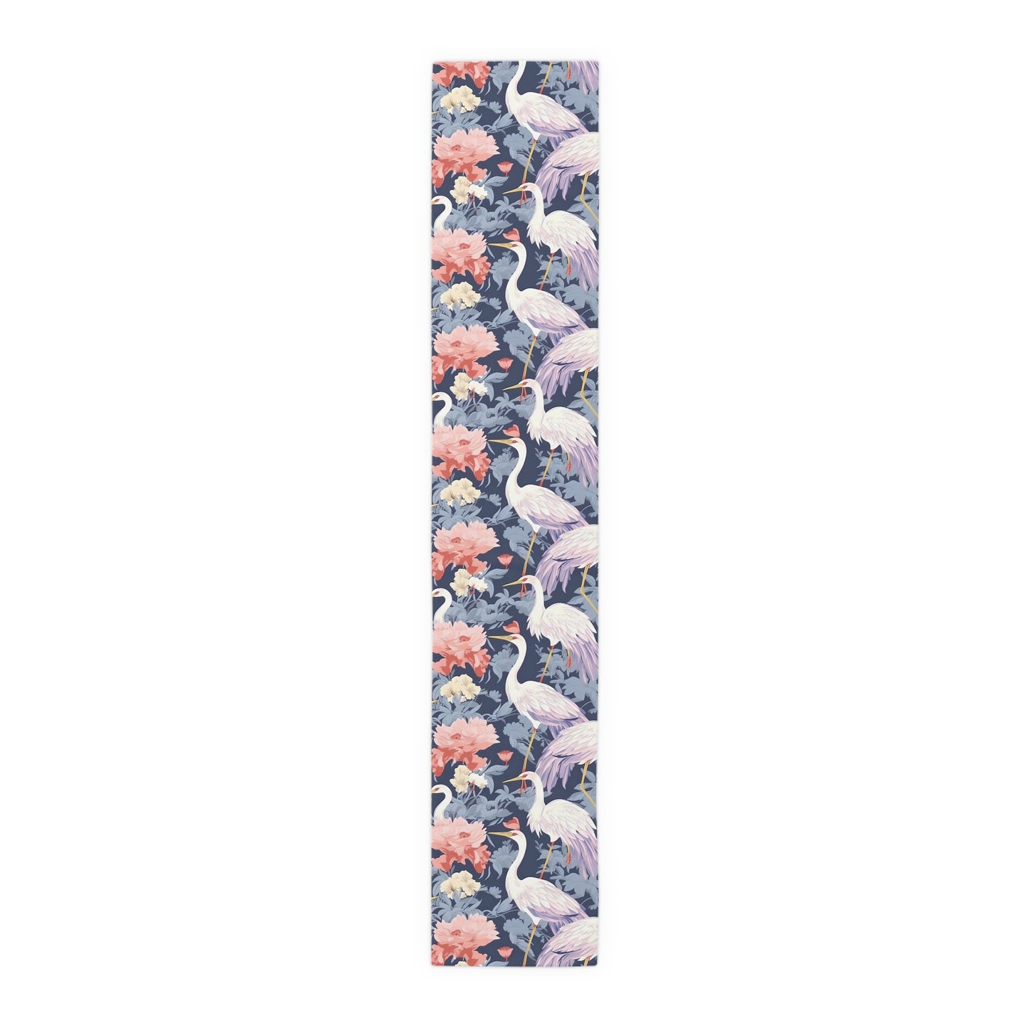 Chinoiserie Print Table Runner - Elegant Asian-Inspired Elegance, Cotton Twill or Polyester - Perfect for Cultural Home Decor