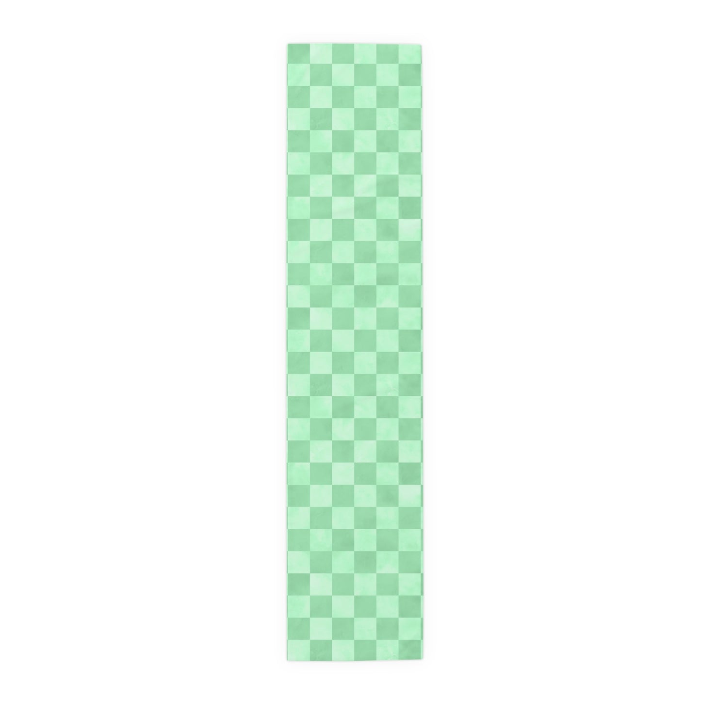 Pastel Checkered Table Runner - Soothing Playfulness, Cotton Twill or Polyester - Perfect for Refreshing & Modern Home Decor