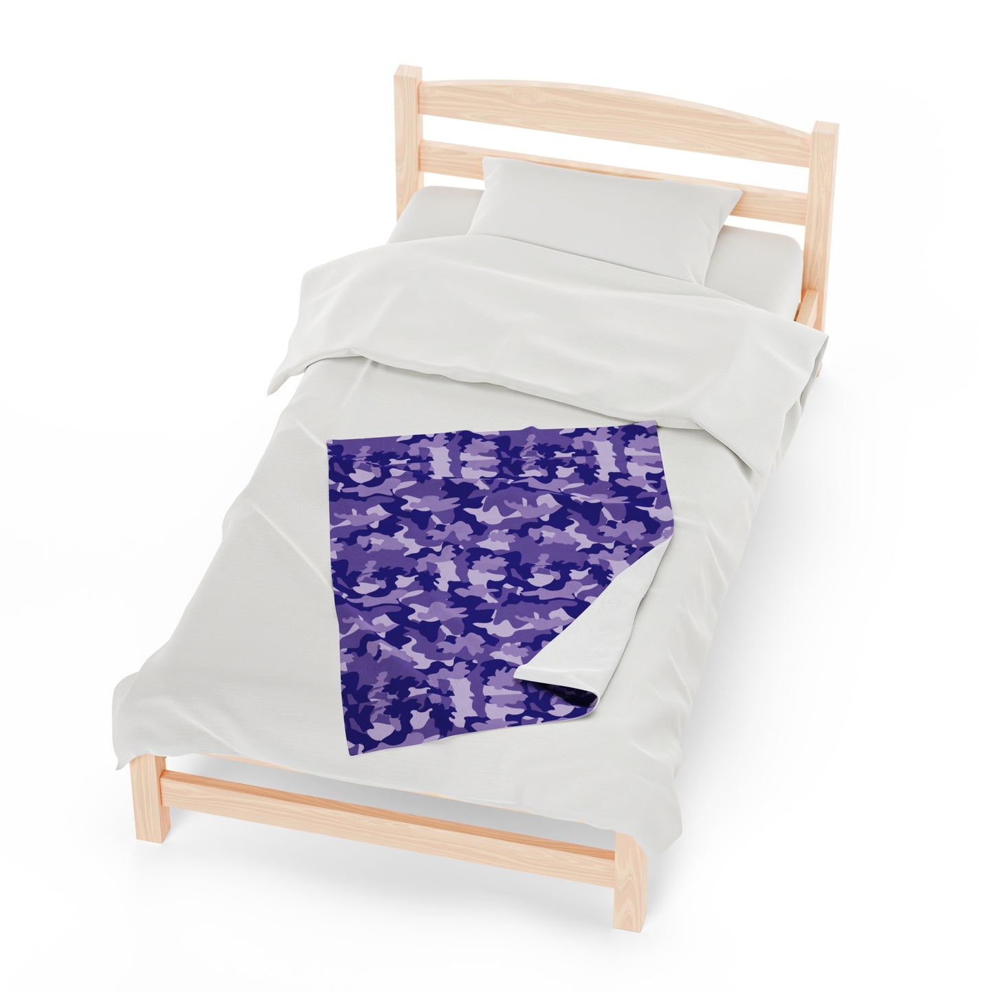 Camouflage Velveteen Plush Blanket | Soft, Rugged, Luxurious and Comforting | Available in Multiple Sizes