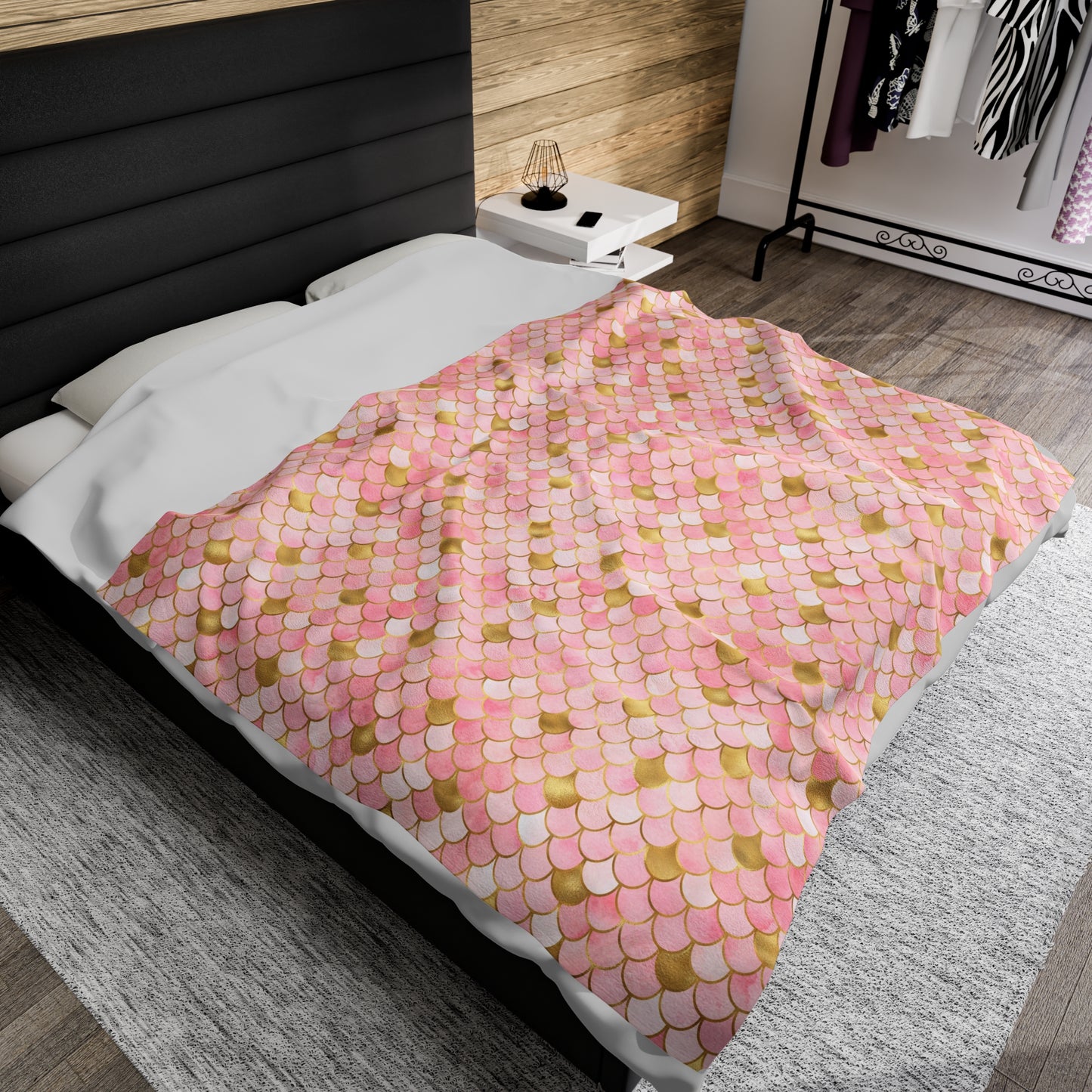 Mermaid Velveteen Plush Blanket | Soft, Mystical, Luxurious and Comforting | Available in Multiple Sizes