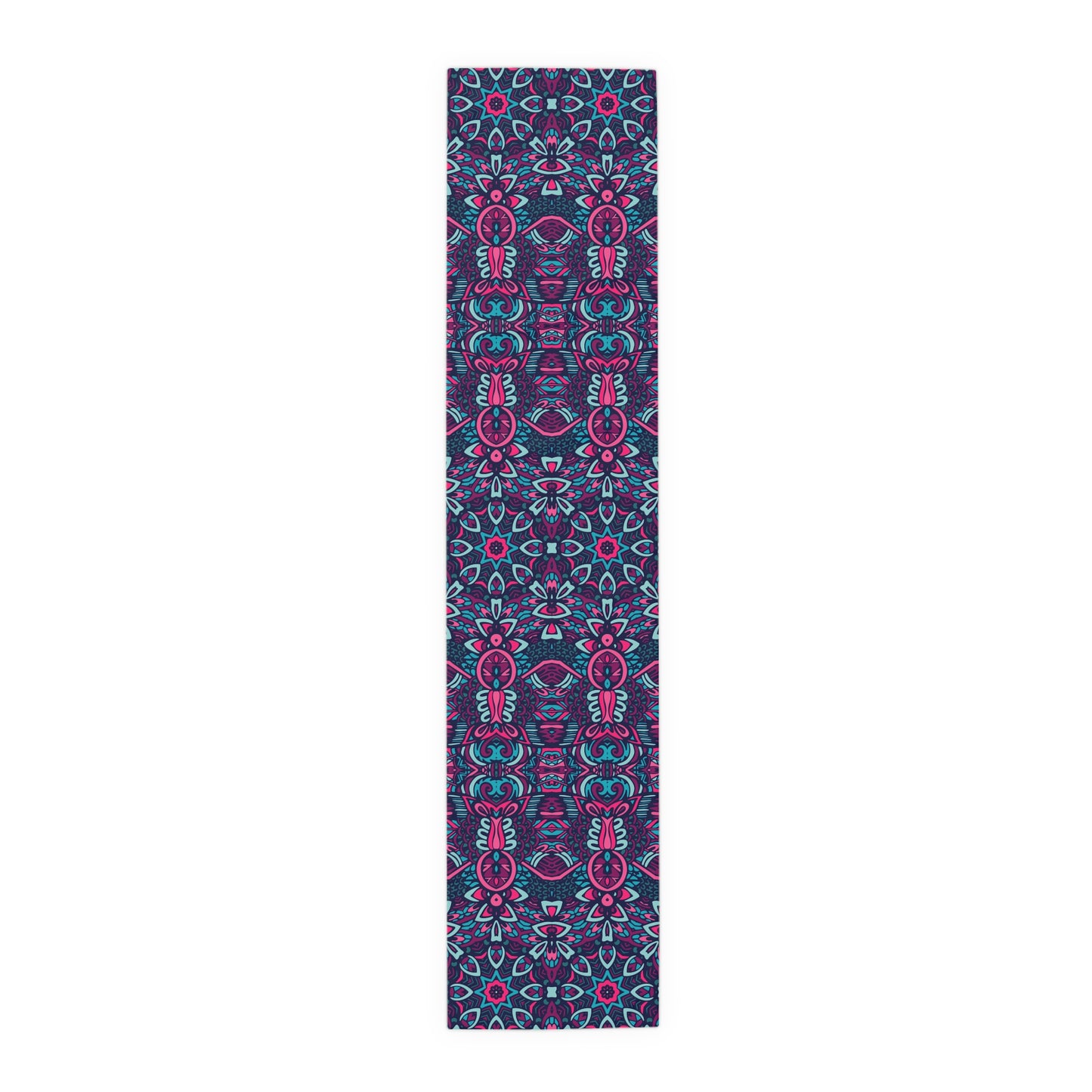 Mandala Print Table Runner - Intricate Patterns, Cotton Twill or Polyester - Ideal for Decorative Home Accents