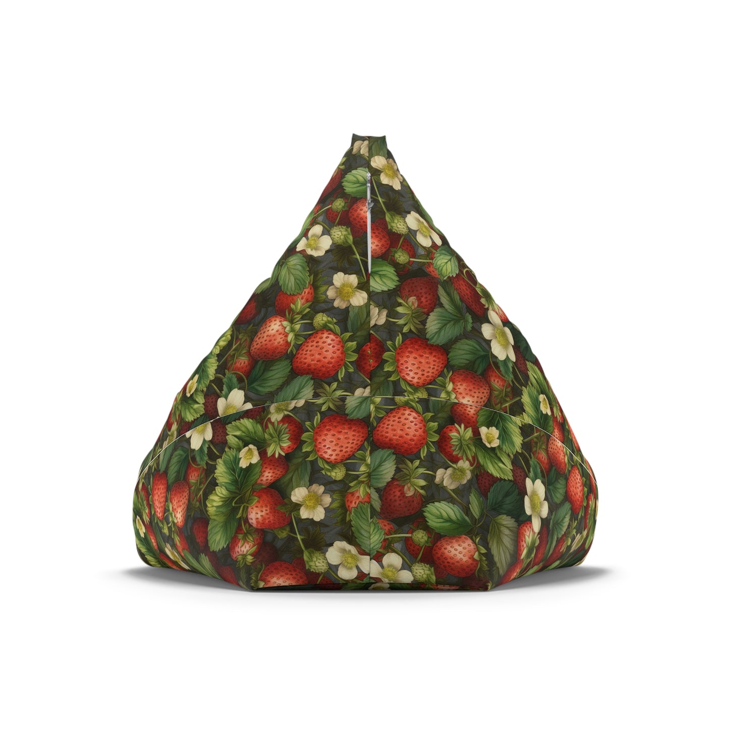 Strawberry Print Bean Bag Chair Cover - Sweet & Durable Polyester Slipcover