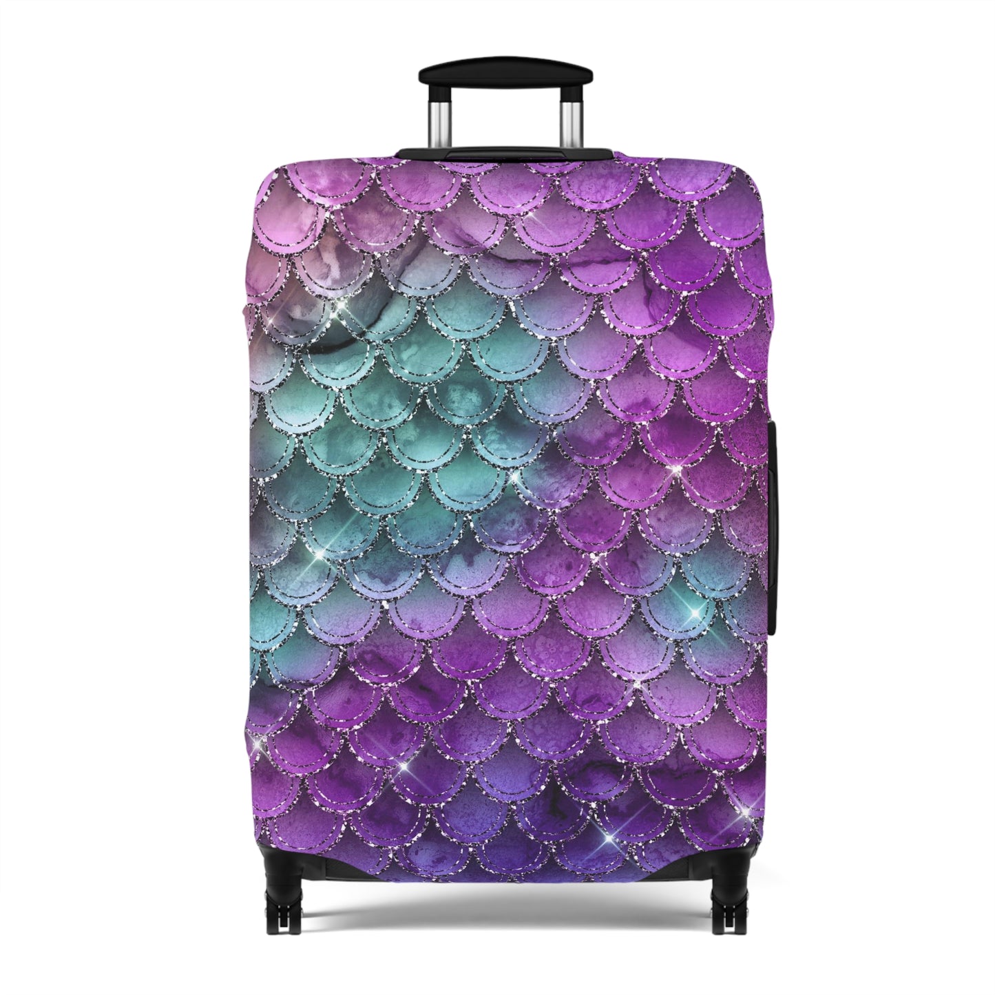 Mermaid Scales Luggage Cover - Mermaid Suitcase Cover