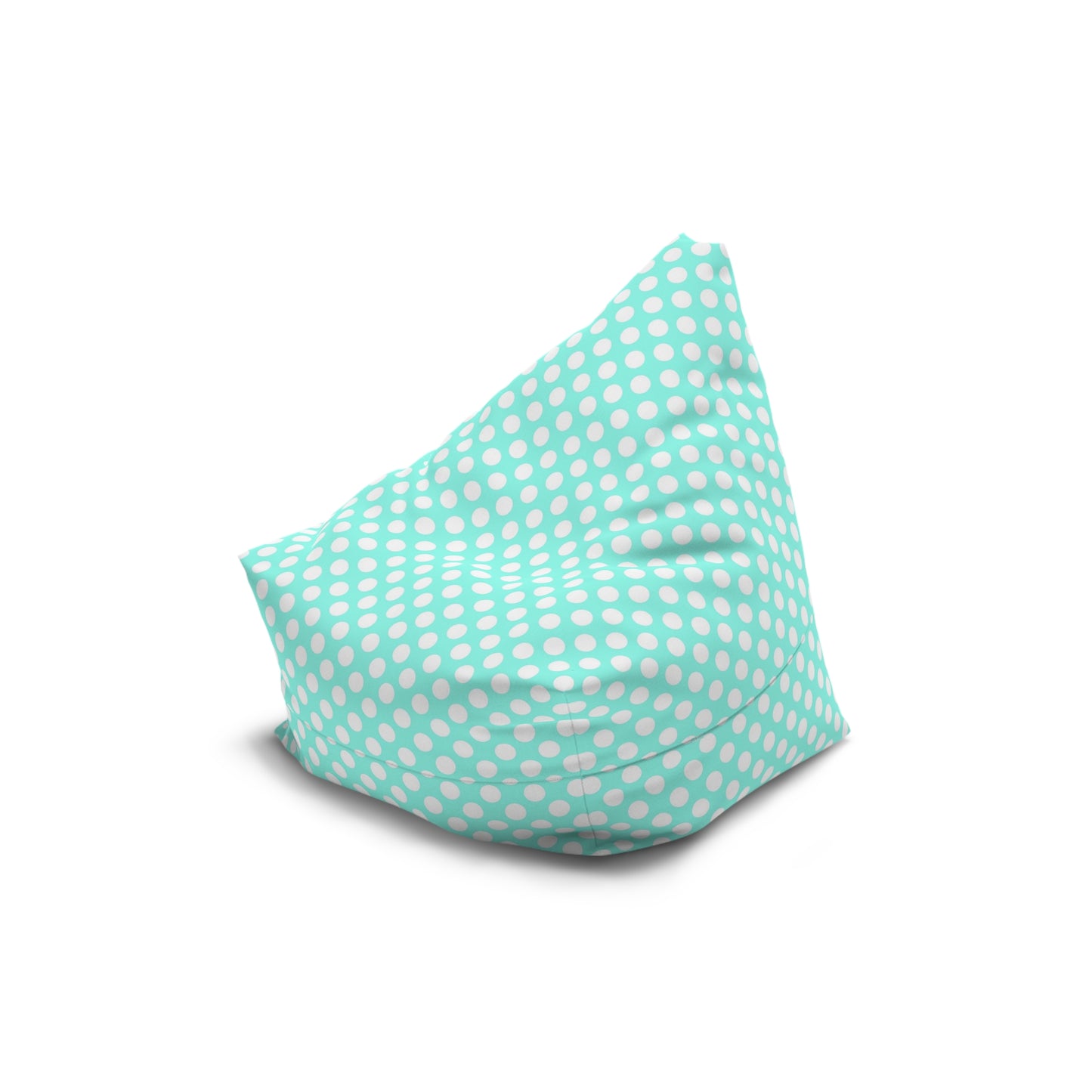 Pastel Polka Dot Bean Bag Chair Cover - Soft Polyester Slipcover with Secure Zip - Fits Various Sizes