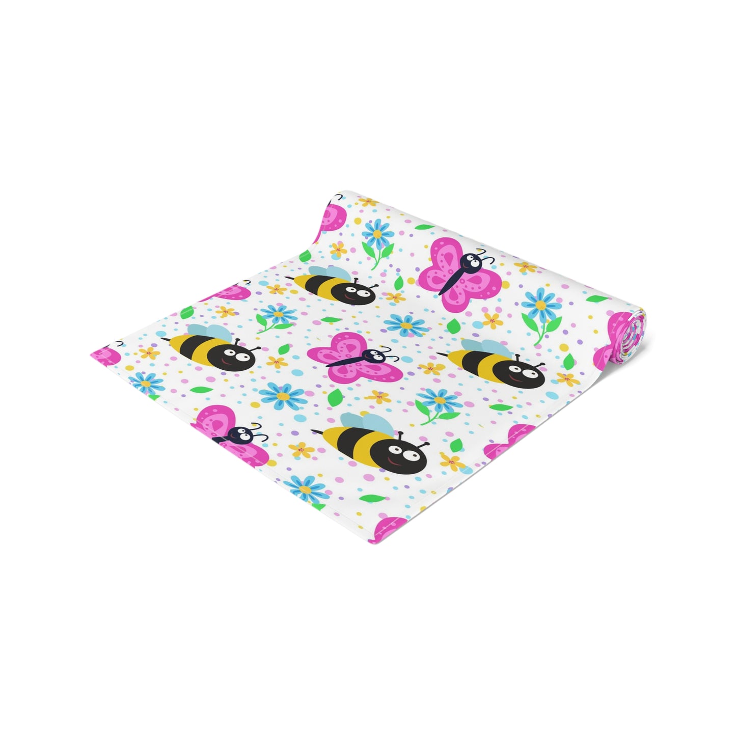 Honey Bee Print Table Runner - Buzzing with Charm - Perfect for Nature Lovers Homes