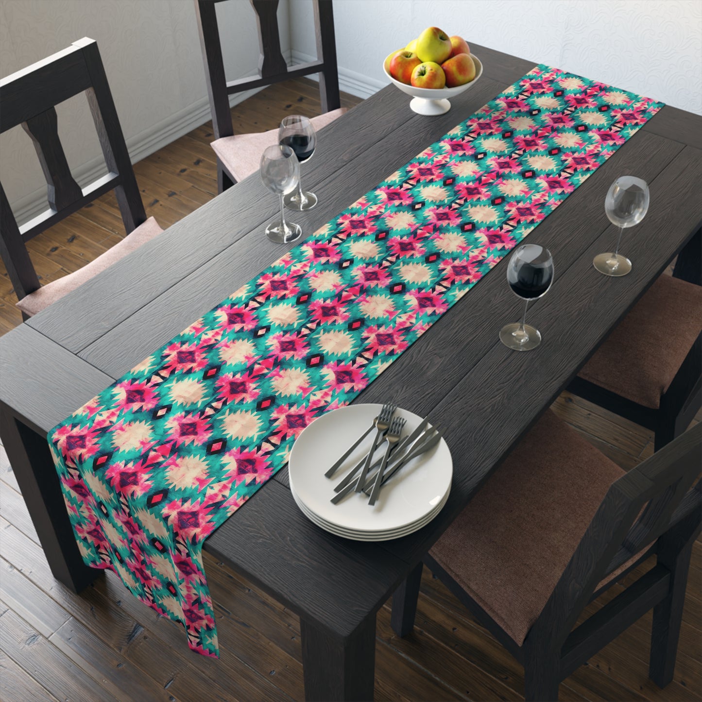 Aztec-Inspired Table Runner - Bold Patterns, Cotton Twill or Polyester - Ideal for Home Decor & Unique Gifts