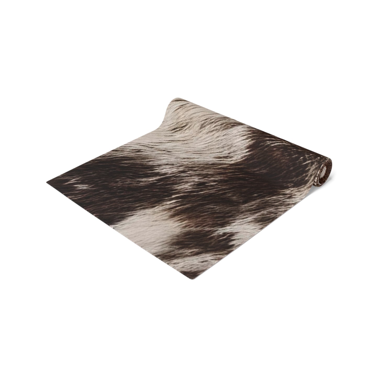 Cowhide Print Table Runner - Rustic Elegance, Cotton Twill or Polyester - Perfect for Western & Luxurious Home Decor