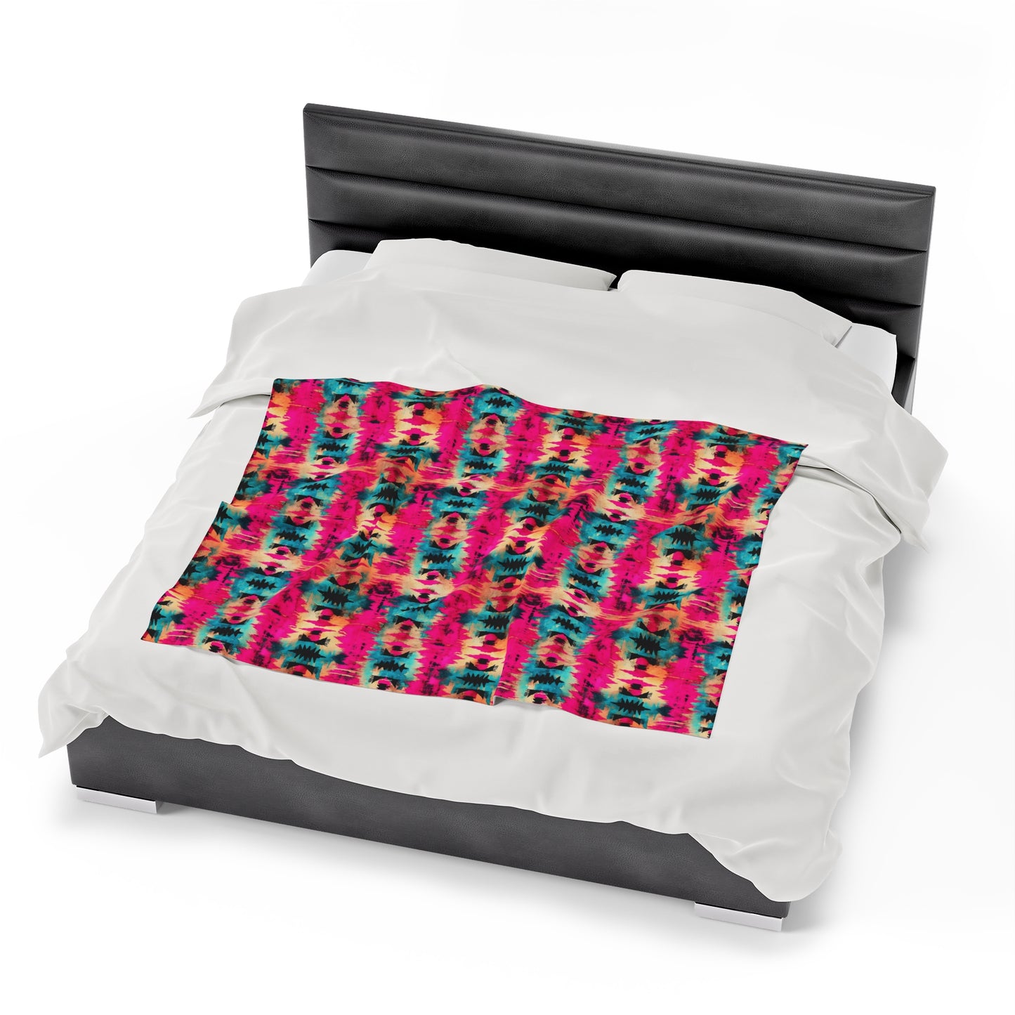Aztec Velveteen Plush Blanket | Soft, Luxurious, Cultural, and Comforting | Available in Multiple Sizes
