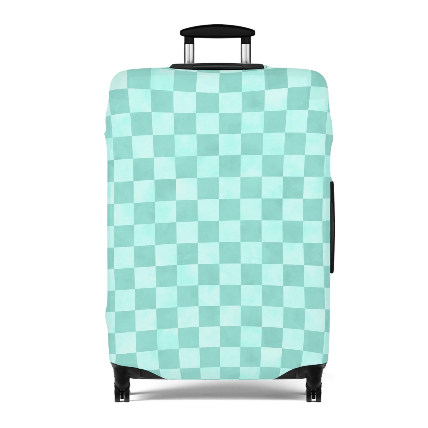 Pastel Checkers Luggage Cover - Checkers Suitcase Cover