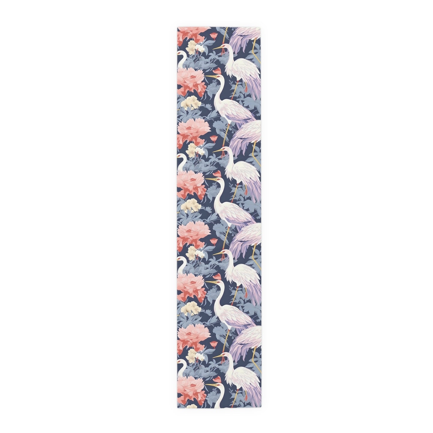 Chinoiserie Print Table Runner - Elegant Asian-Inspired Elegance, Cotton Twill or Polyester - Perfect for Cultural Home Decor