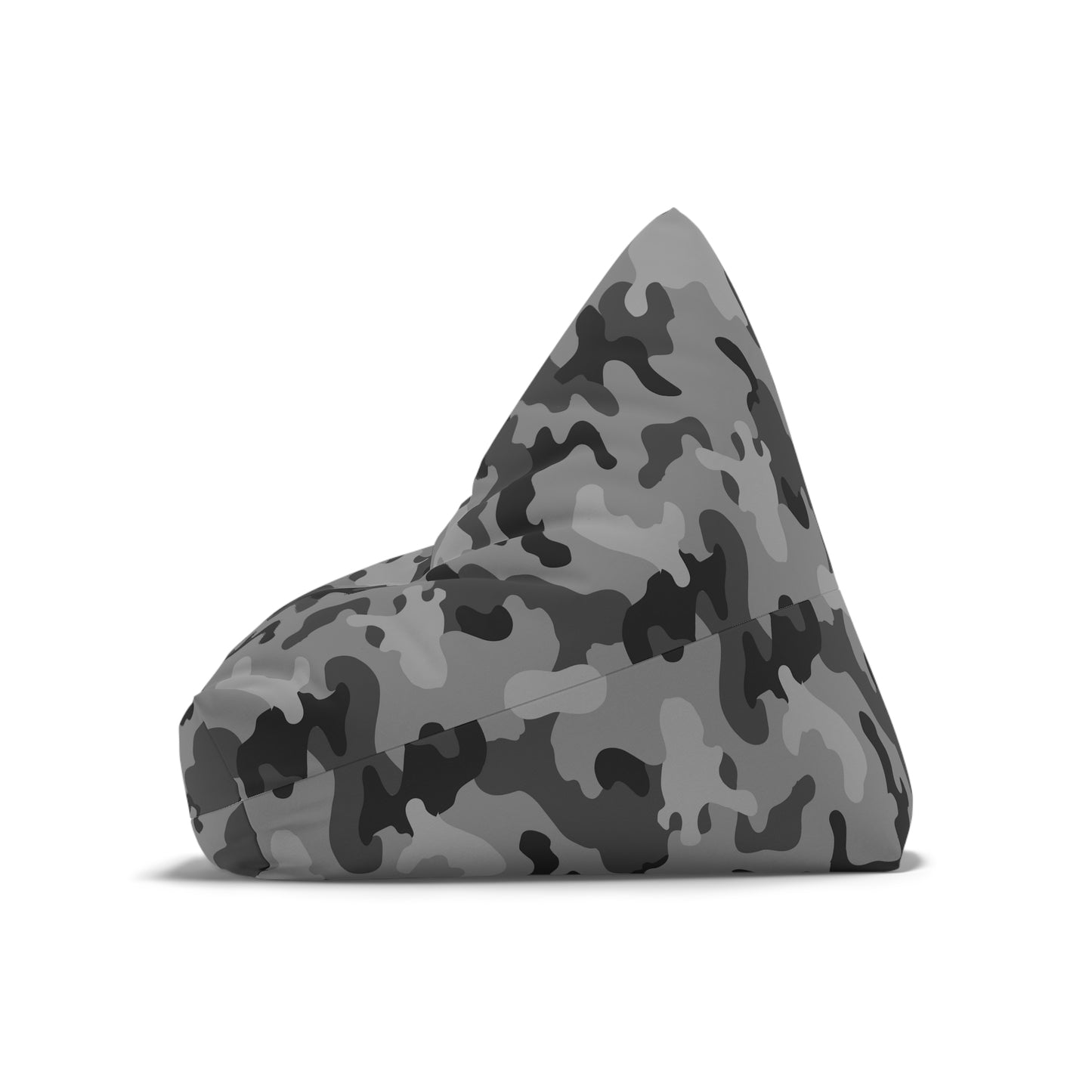 Camouflage Bean Bag Chair Cover - Durable Polyester, Locking Zipper, 2 Sizes Camo Bean Bag Cover