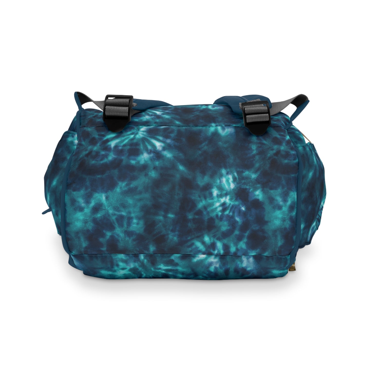 Multifunctional Tie-Dye Diaper Backpack - Lightweight Nylon Baby Bag with Adjustable Straps