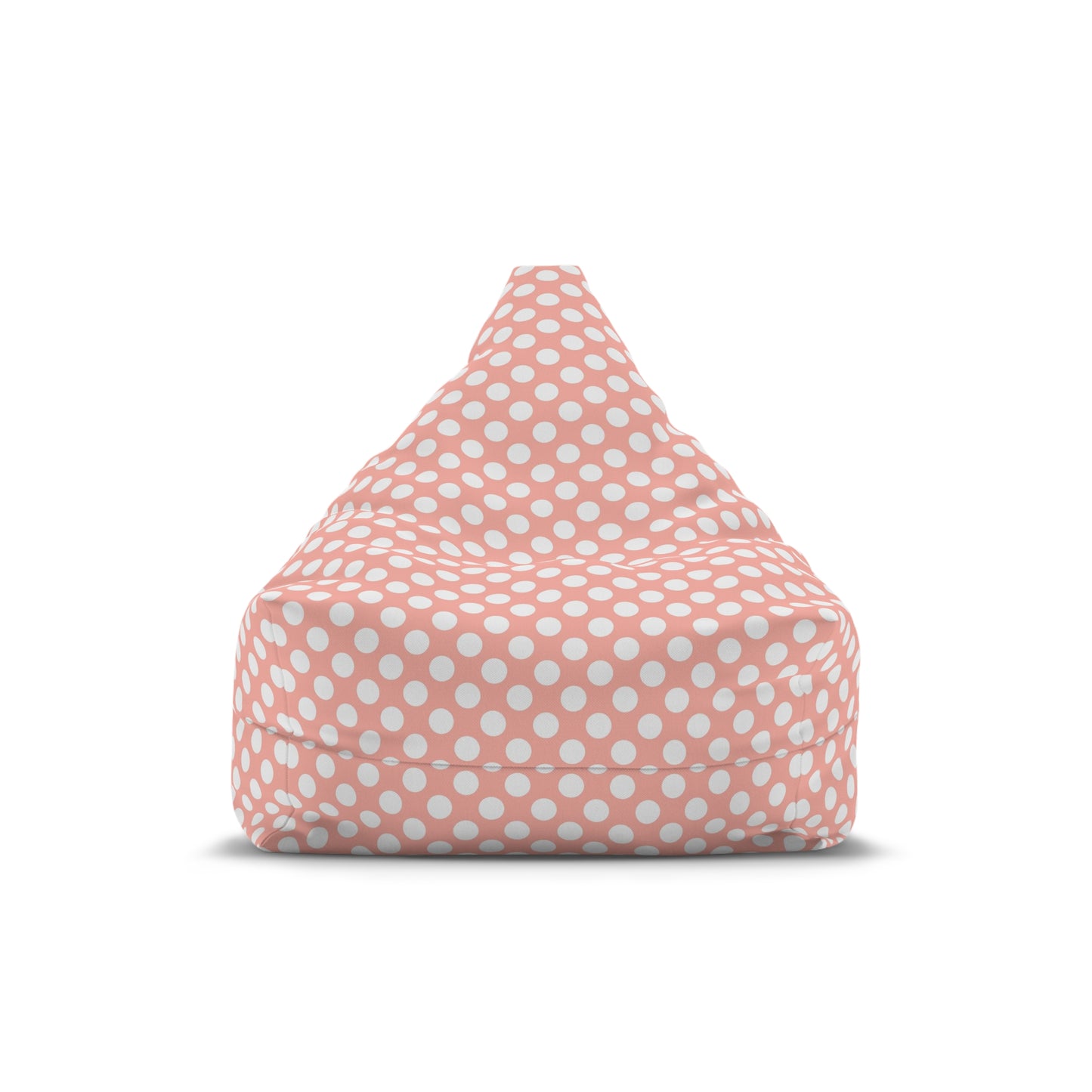 Pastel Polka Dot Bean Bag Chair Cover - Soft Polyester Slipcover with Secure Zip - Fits Various Sizes