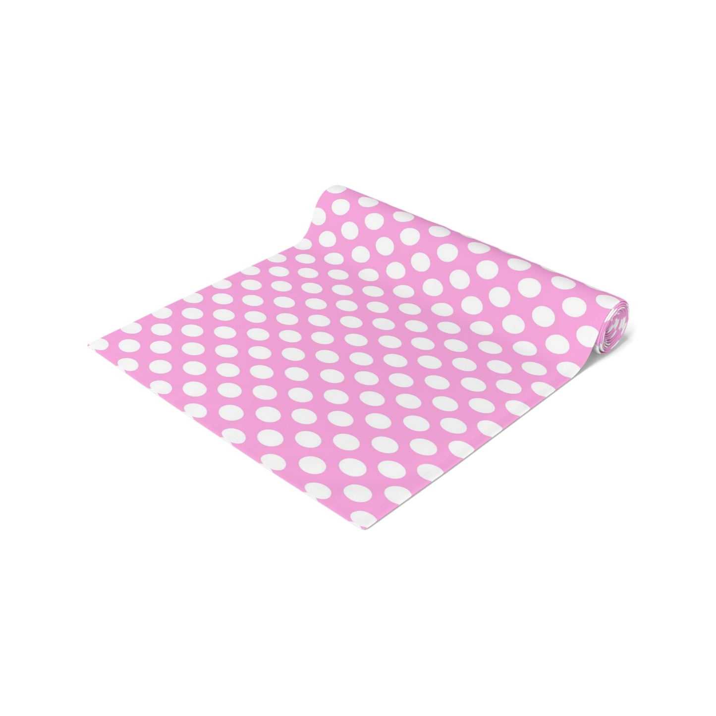 Pastel Polka Dot Table Runner - Soft Elegance, Cotton Twill or Polyester - Perfect for Playful & Light Home Decor
