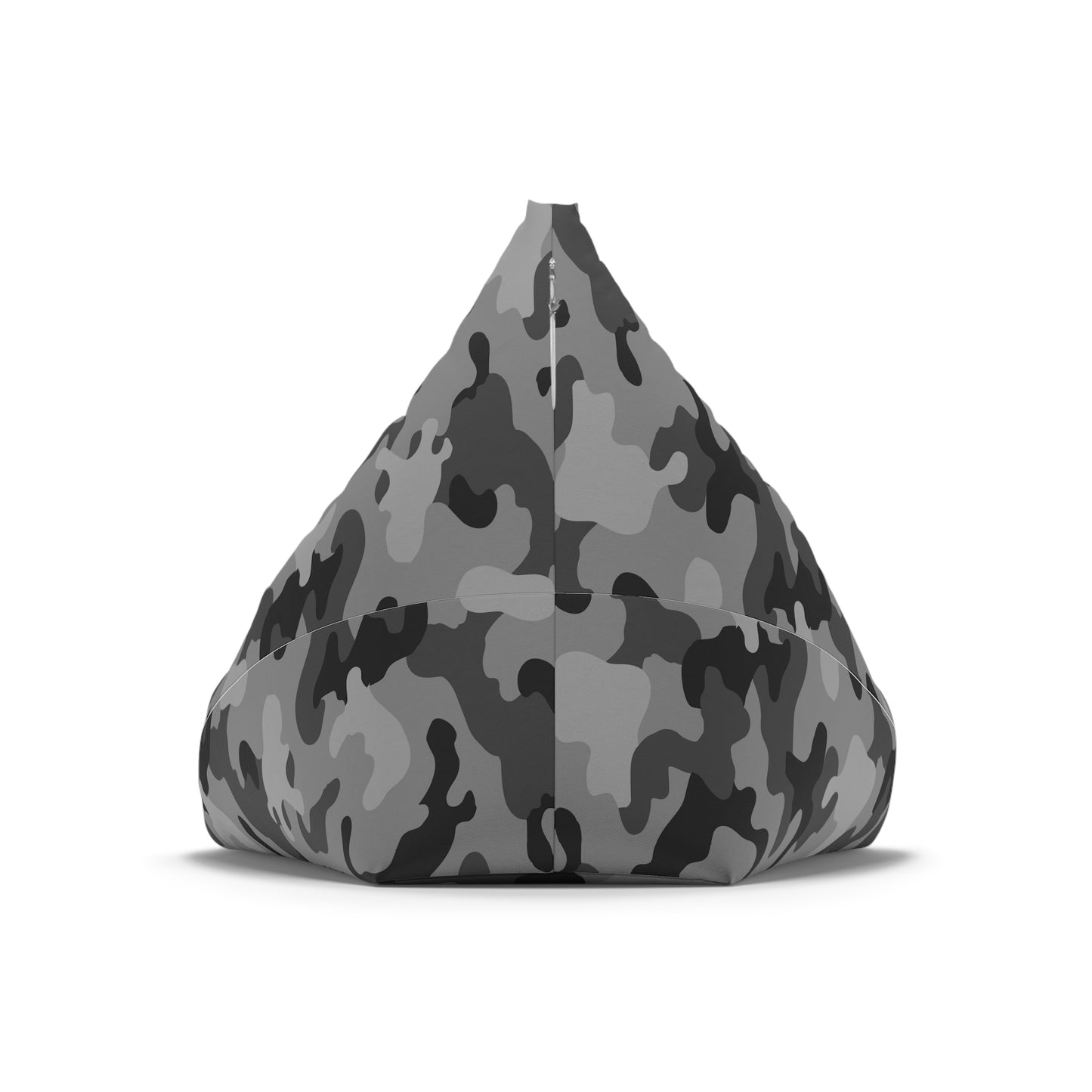 Camouflage Bean Bag Chair Cover - Durable Polyester, Locking Zipper, 2 Sizes Camo Bean Bag Cover