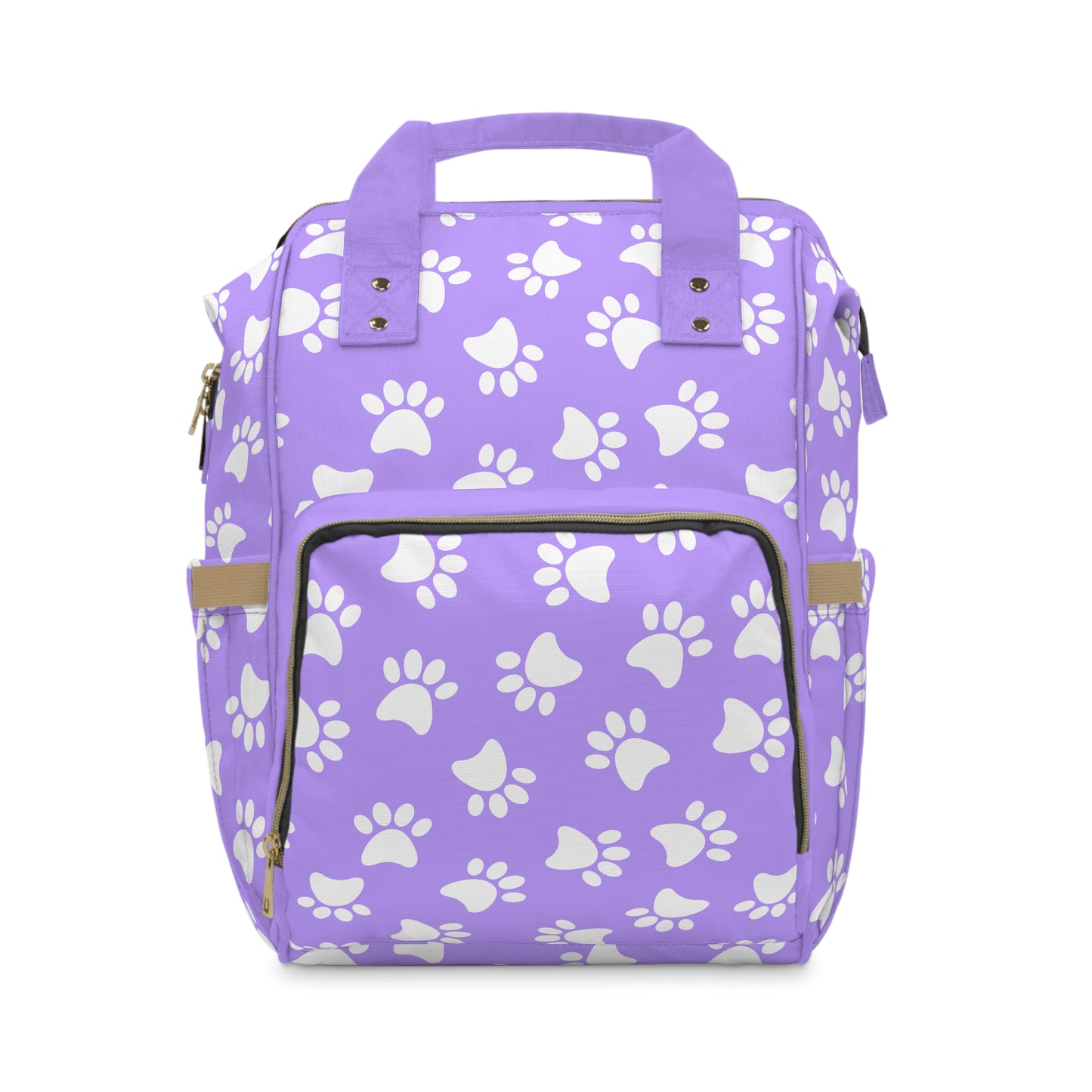 Paw Print Diaper Backpack - Cute & Durable Nappy Bag, Spacious Organized Design for Pet-Owning Parents