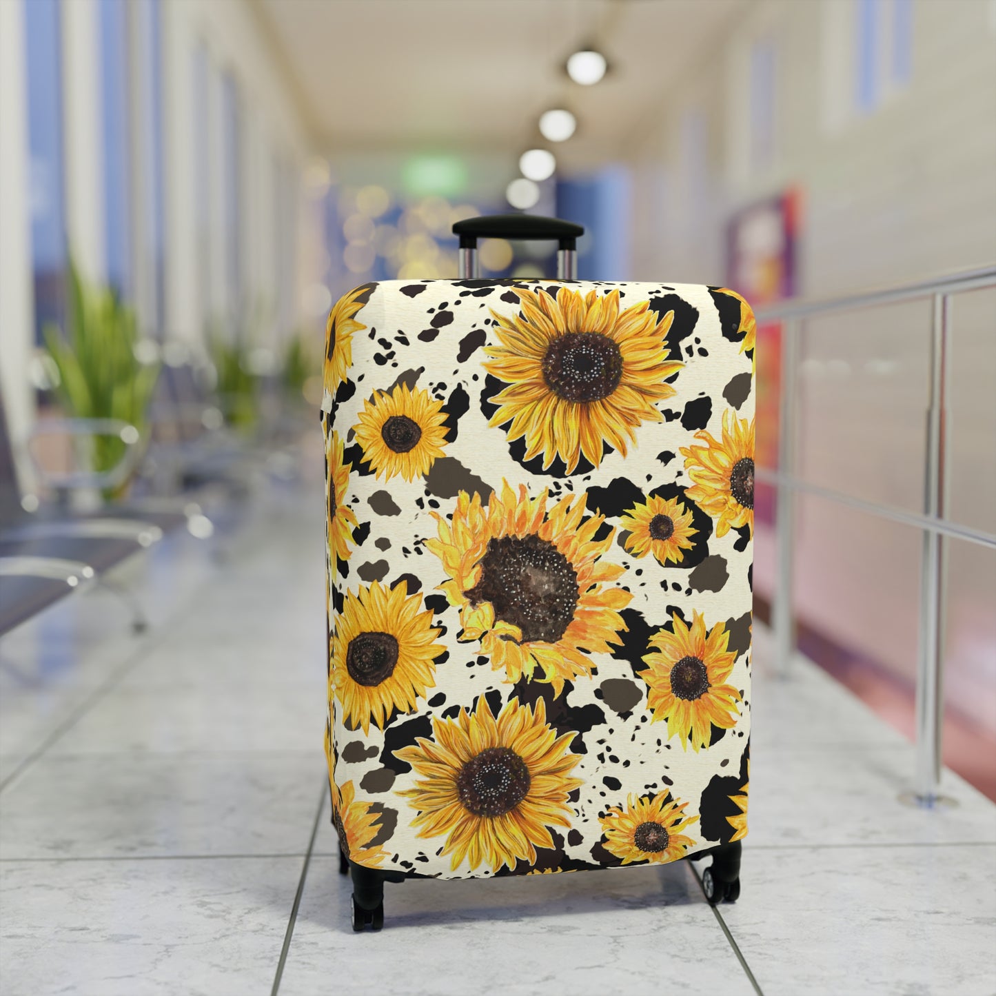 Cow Print Luggage Cover - Stylish Cow Print Suitcase Cover