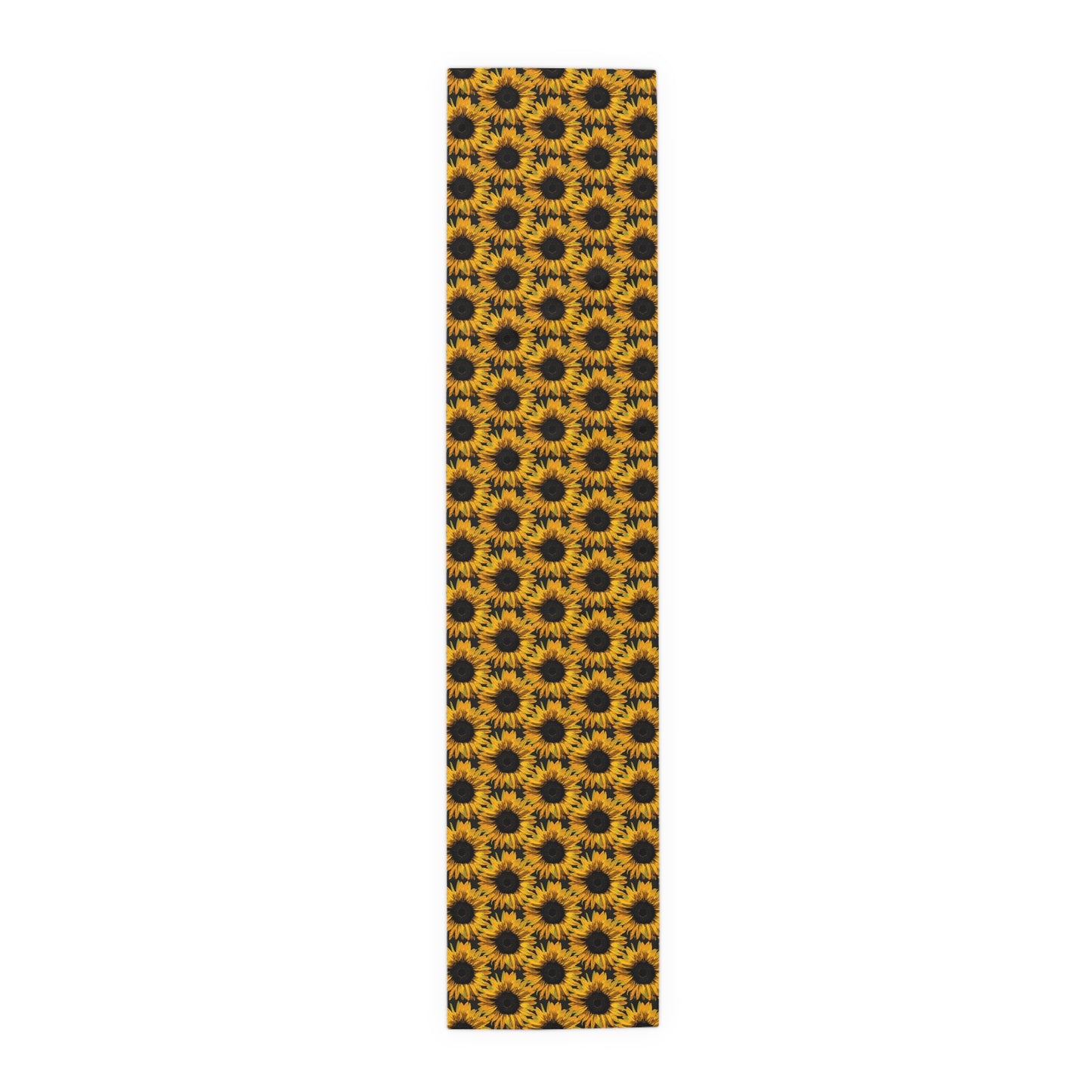 Sunflower Print Table Runner - Bright and Cheerful, Cotton Twill or Polyester - Perfect for Sunny Home Decor