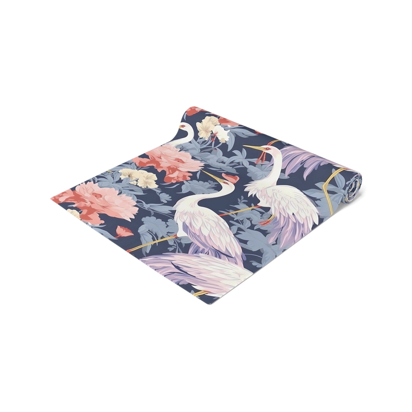 Chinoiserie Print Table Runner - Elegant Asian-Inspired Elegance, Cotton Twill or Polyester - Perfect for Cultural Home Decor