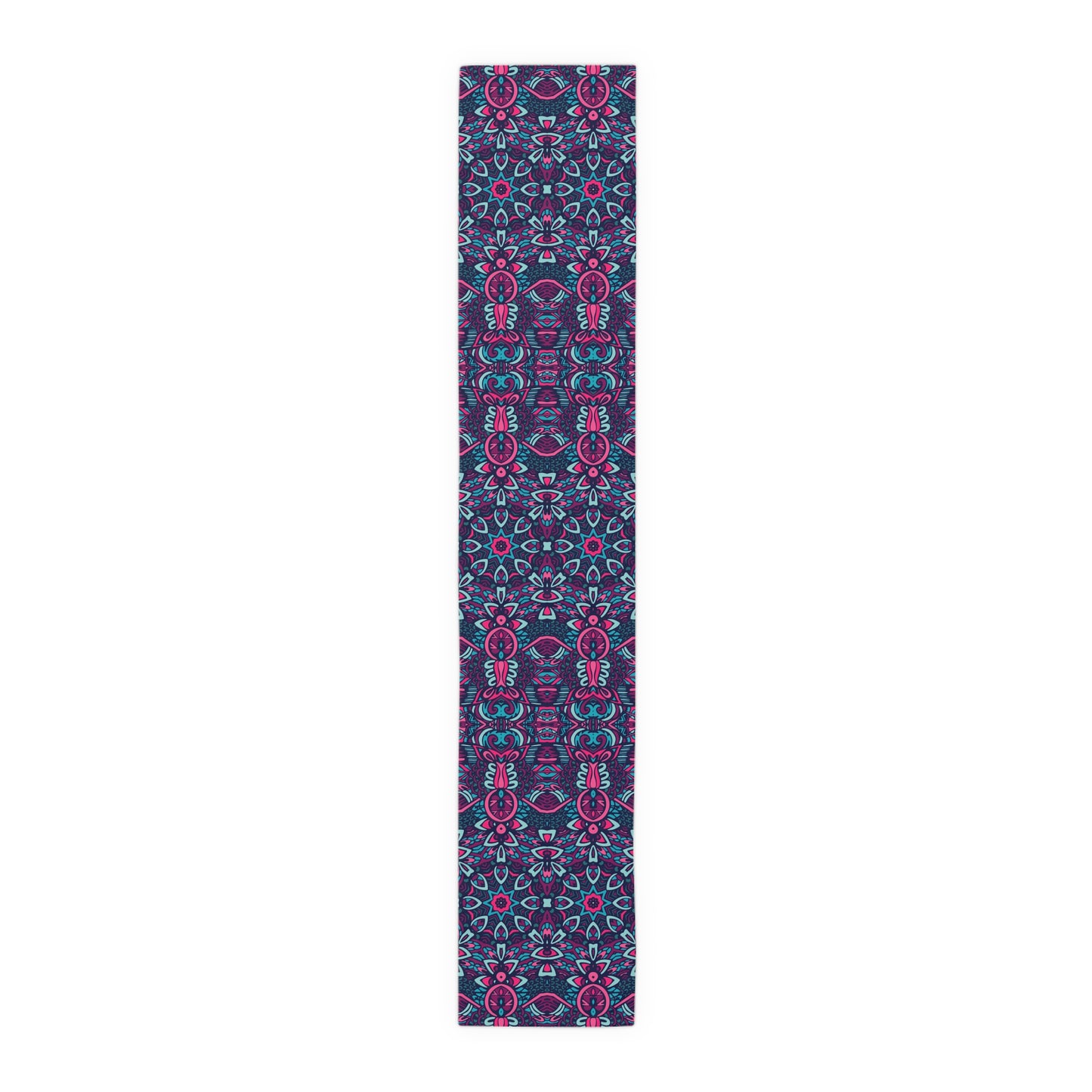 Mandala Print Table Runner - Intricate Patterns, Cotton Twill or Polyester - Ideal for Decorative Home Accents