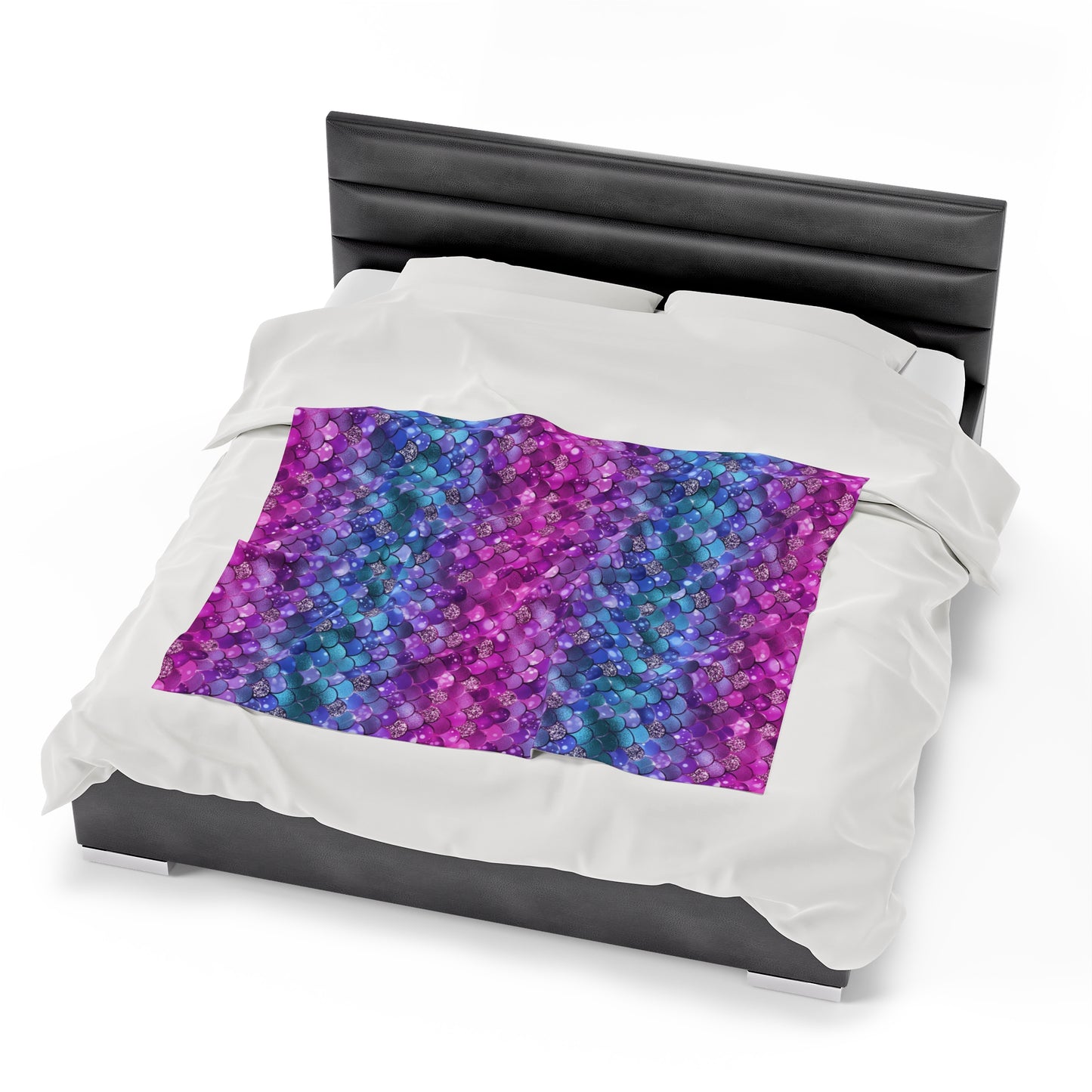 Mermaid Velveteen Plush Blanket | Soft, Mystical, Luxurious and Comforting | Available in Multiple Sizes
