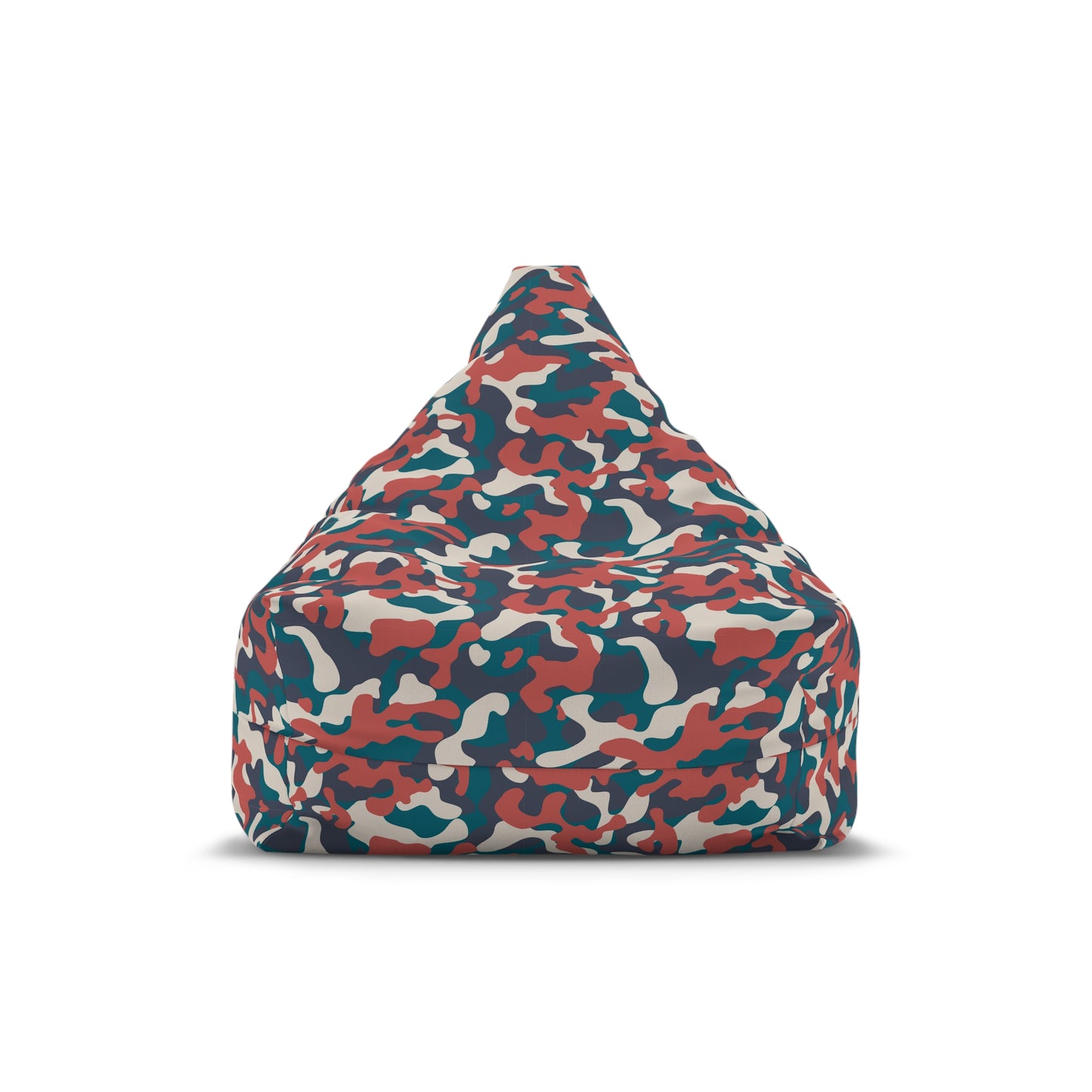 Camouflage Bean Bag Chair Cover - Durable Polyester, Locking Zipper, 2 Sizes Camo Bean Bag Cover