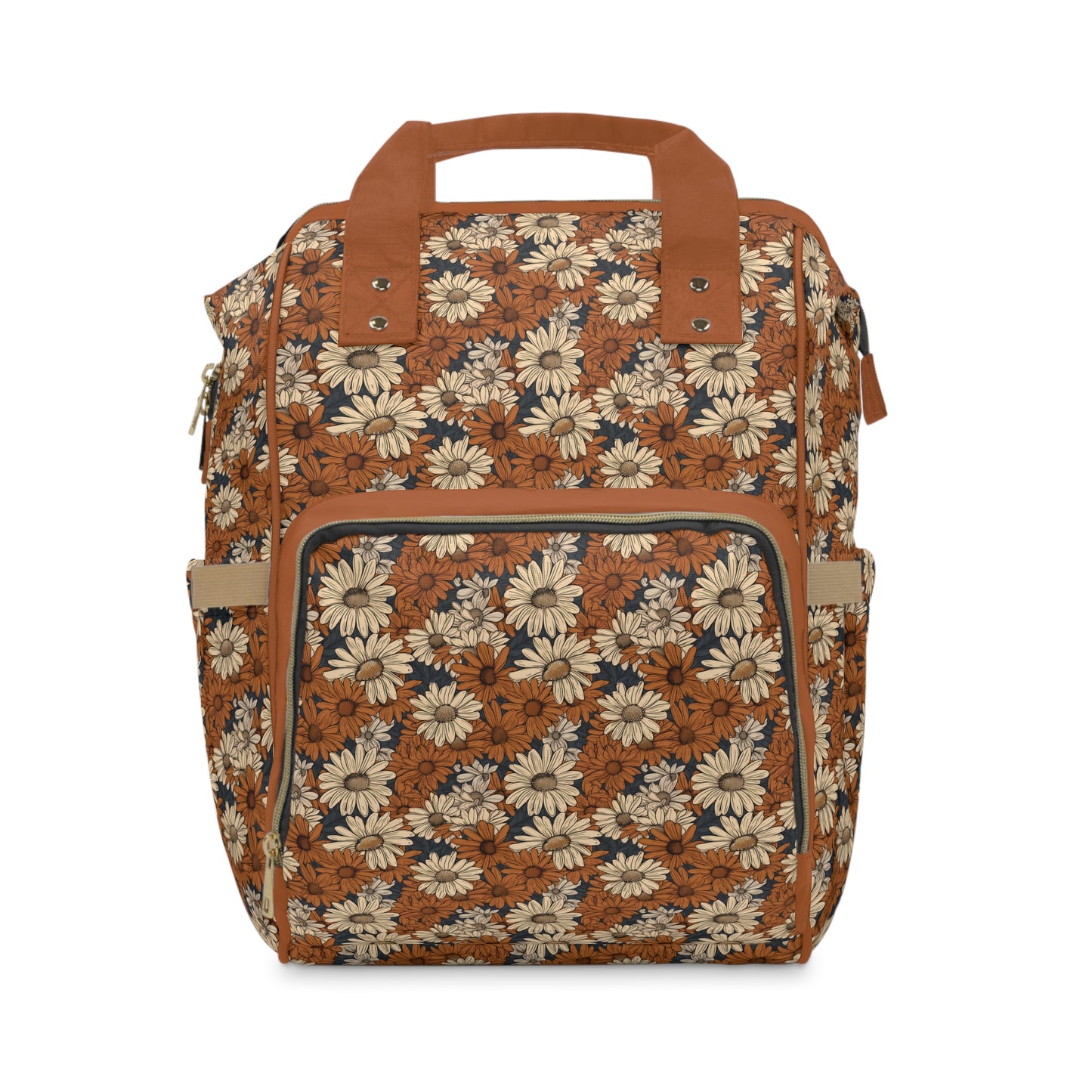 Daisy Diaper Backpack - Charming & Multifunctional Baby Bag with Daisy Patterns, Perfect for Nature-Loving Parents