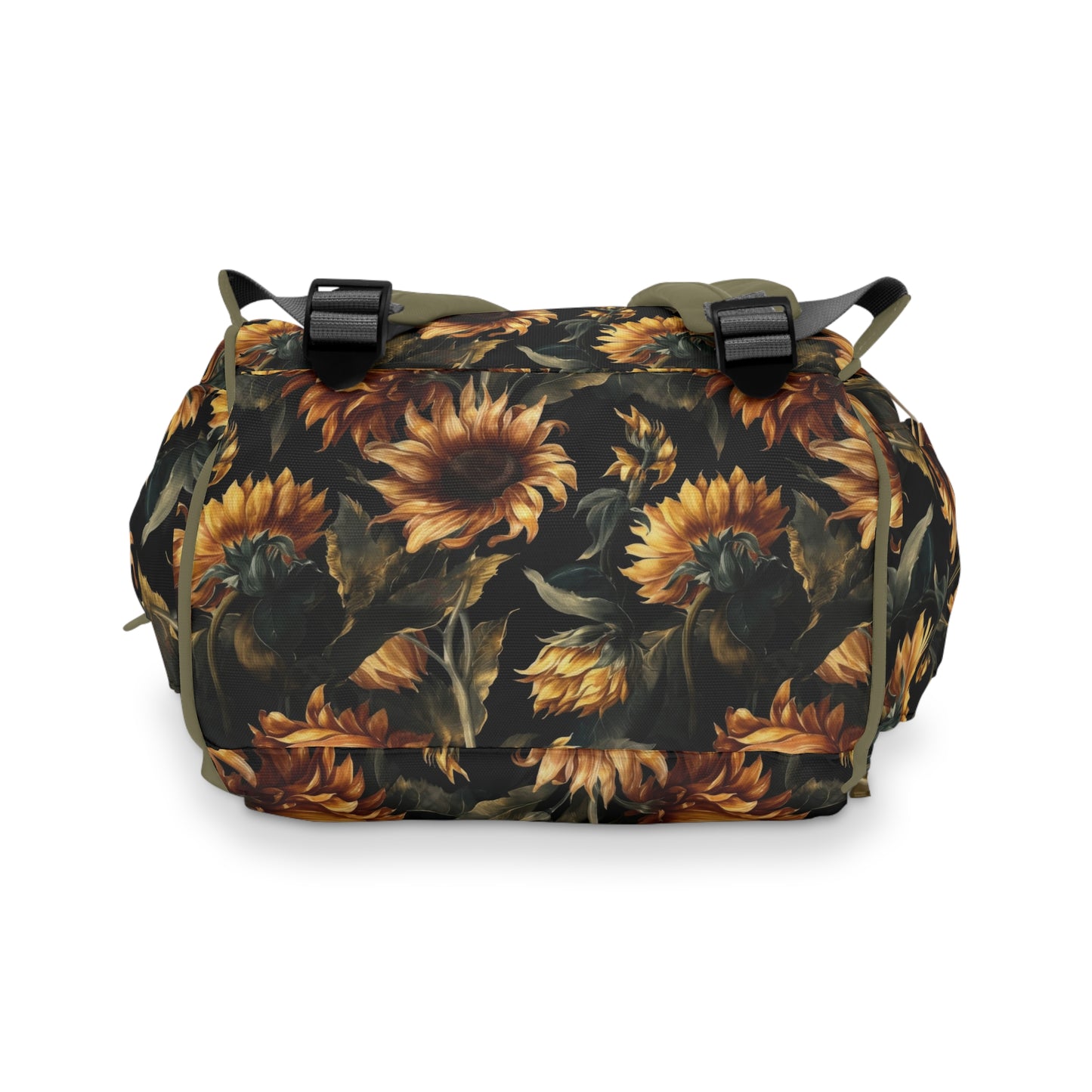 Sunflower Diaper Backpack - Bright & Multifunctional Baby Bag with Sunflower Design, Perfect for Nature-Loving Parents