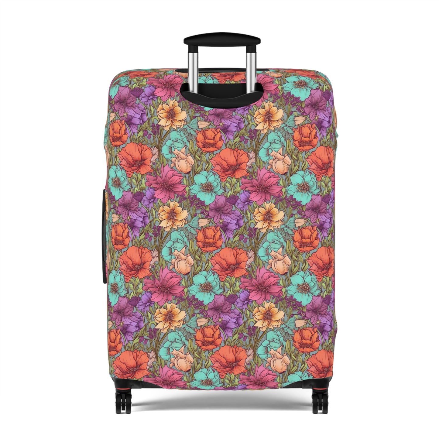 Boho Floral Luggage Cover - Trendy Travel Floral Suitcases Cover