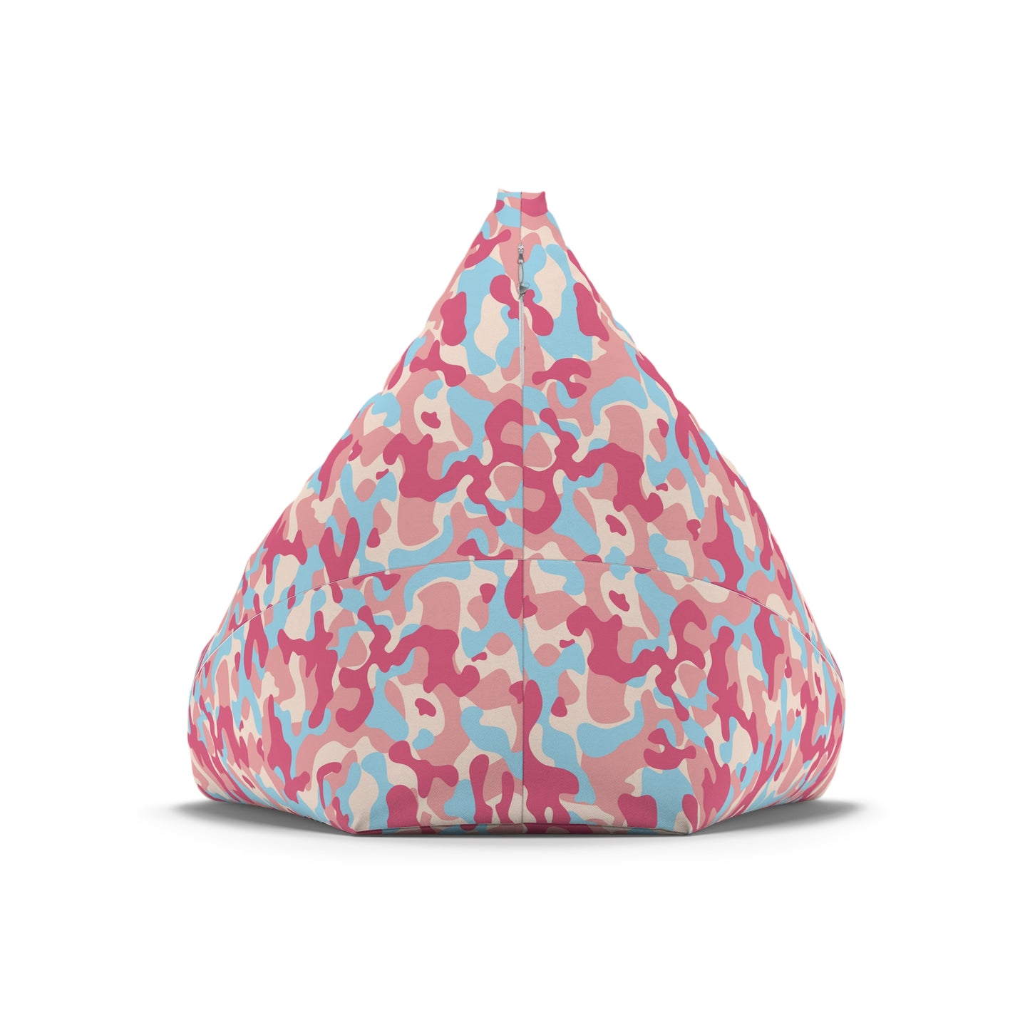 Camouflage Bean Bag Chair Cover - Durable Polyester, Locking Zipper, 2 Sizes Camo Bean Bag Cover
