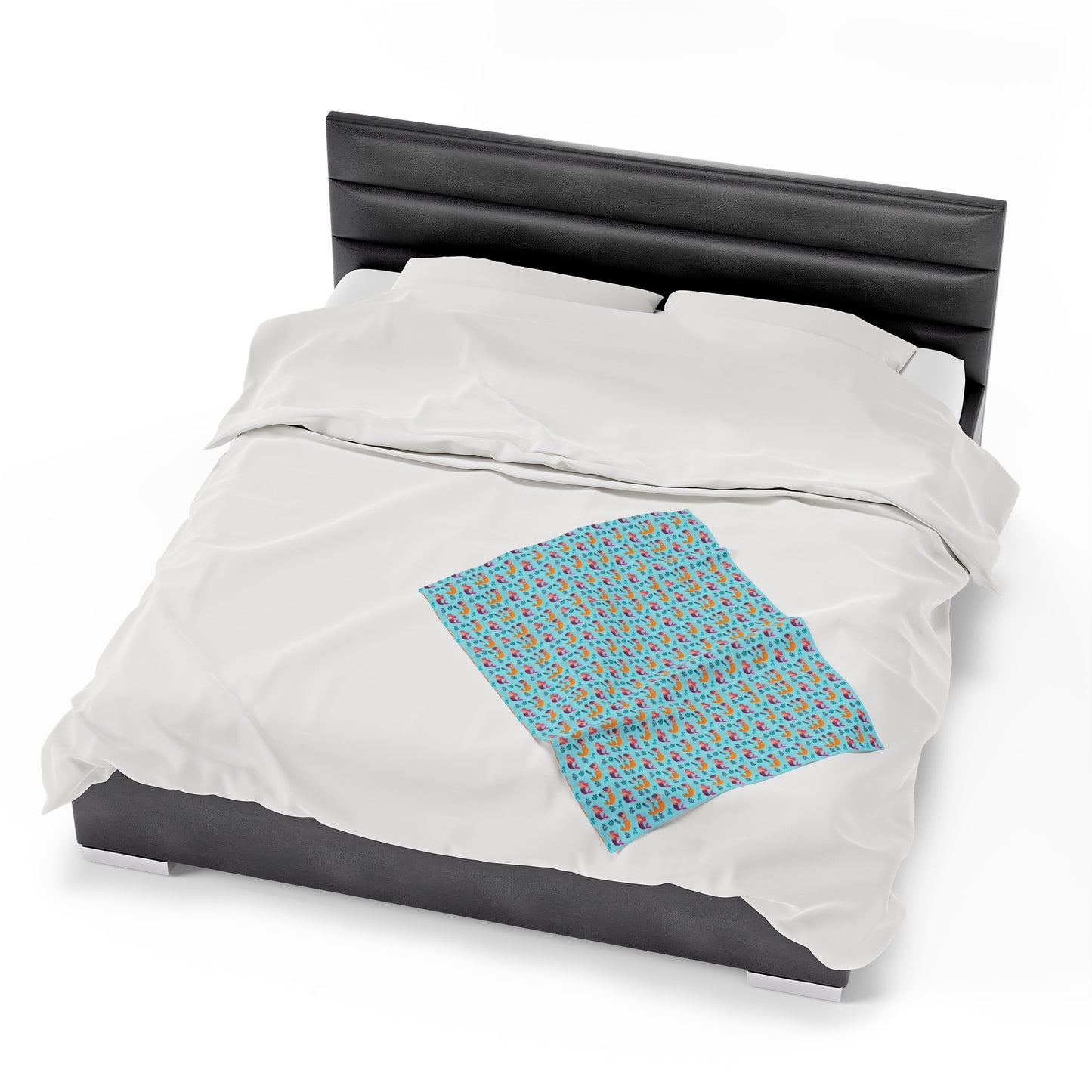 Mermaid Velveteen Plush Blanket | Soft, Mystical, Luxurious and Comforting | Available in Multiple Sizes