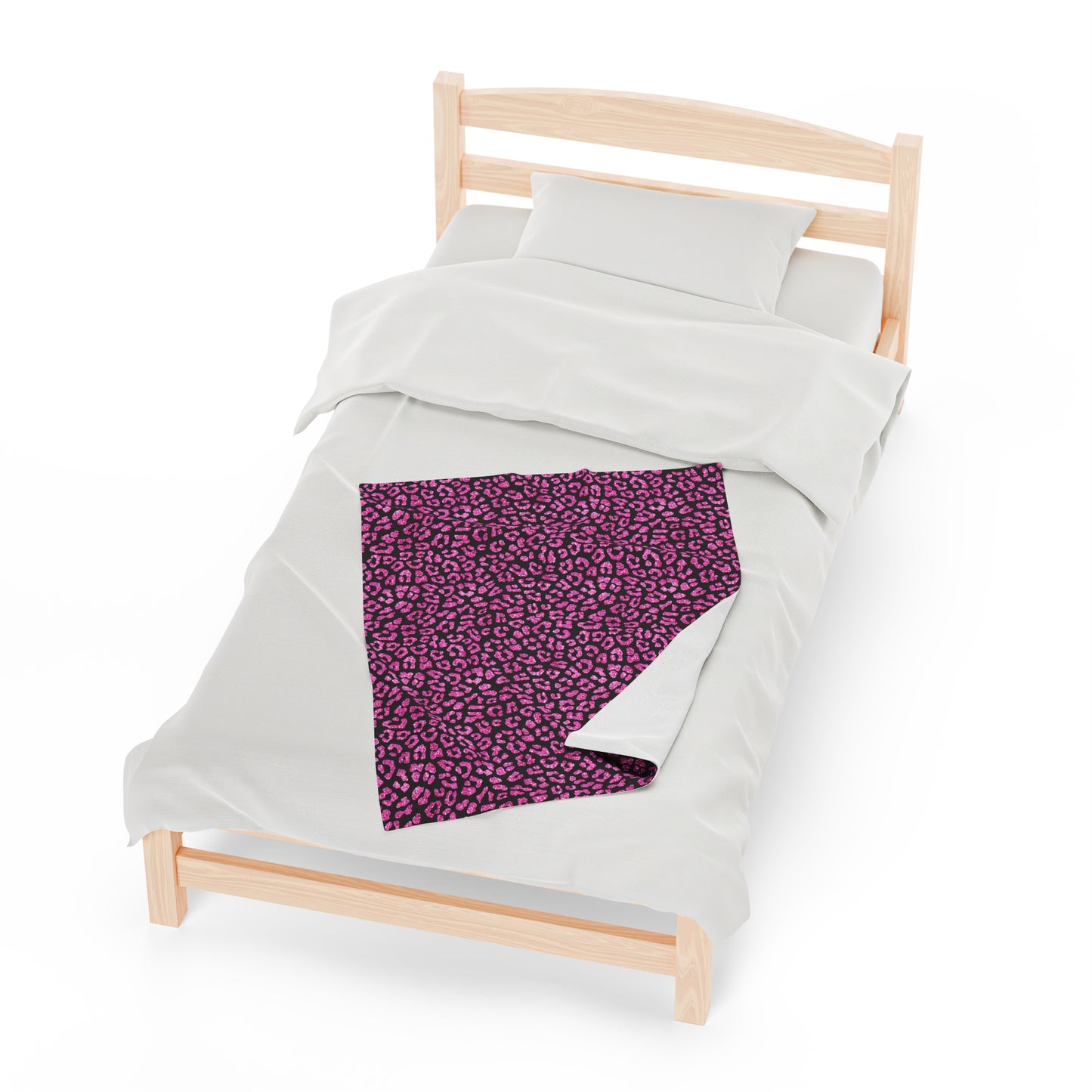 Leopard Velveteen Plush Blanket | Soft, Exotic, Luxurious and Comforting | Available in Multiple Sizes