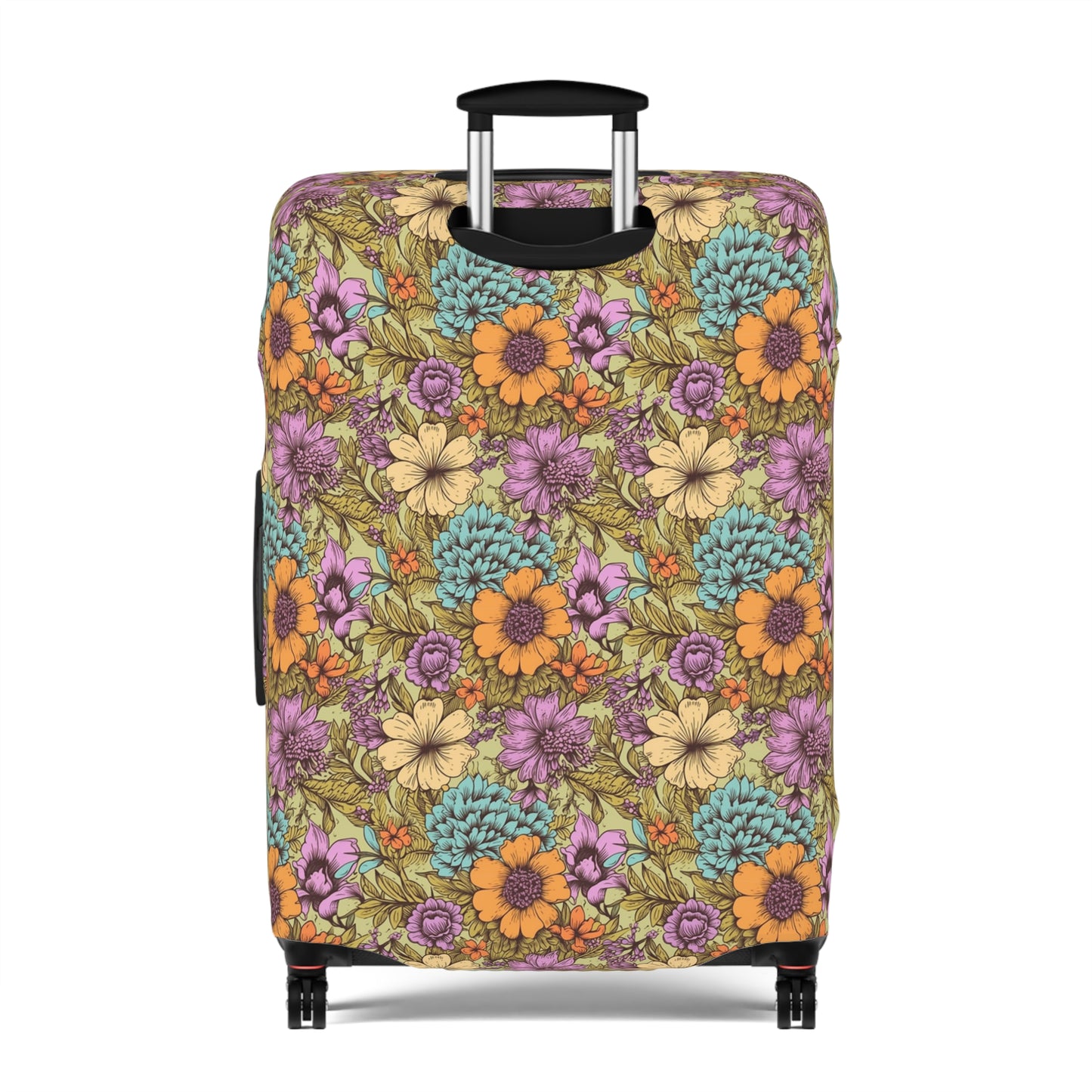 Boho Floral Luggage Cover - Trendy Travel Floral Suitcases Cover