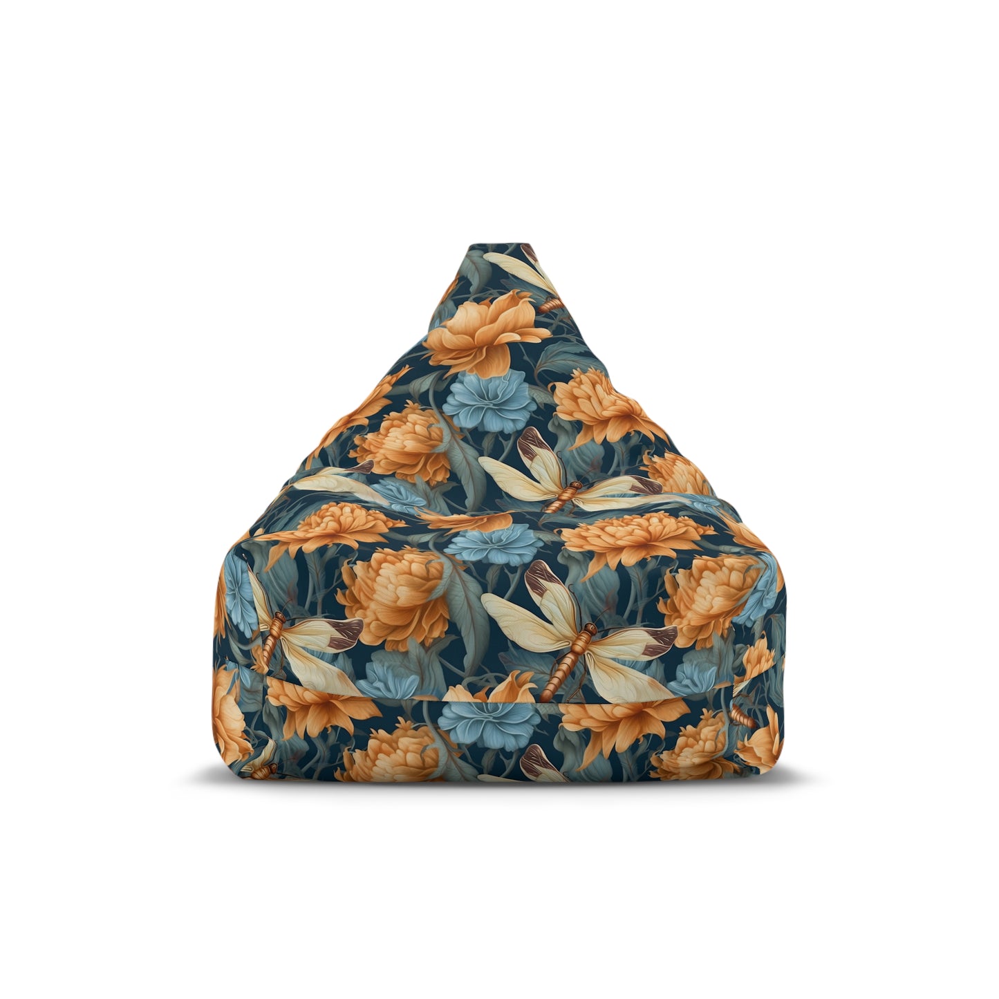 Dragonfly Bean Bag Chair Cover - Whimsical Design Durable Polyester Slipcover