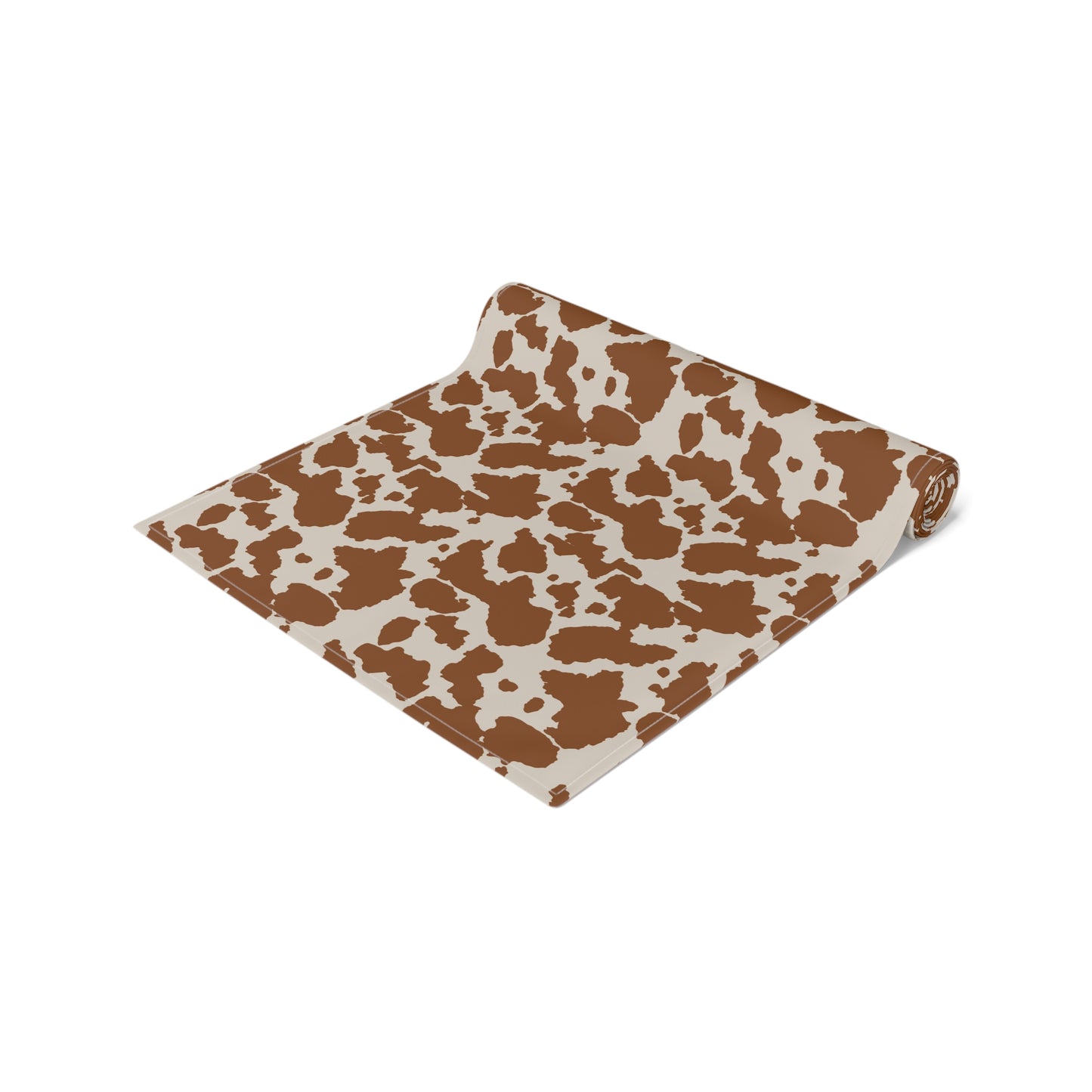 Cowhide Print Table Runner - Rustic Elegance, Cotton Twill or Polyester - Perfect for Western & Luxurious Home Decor