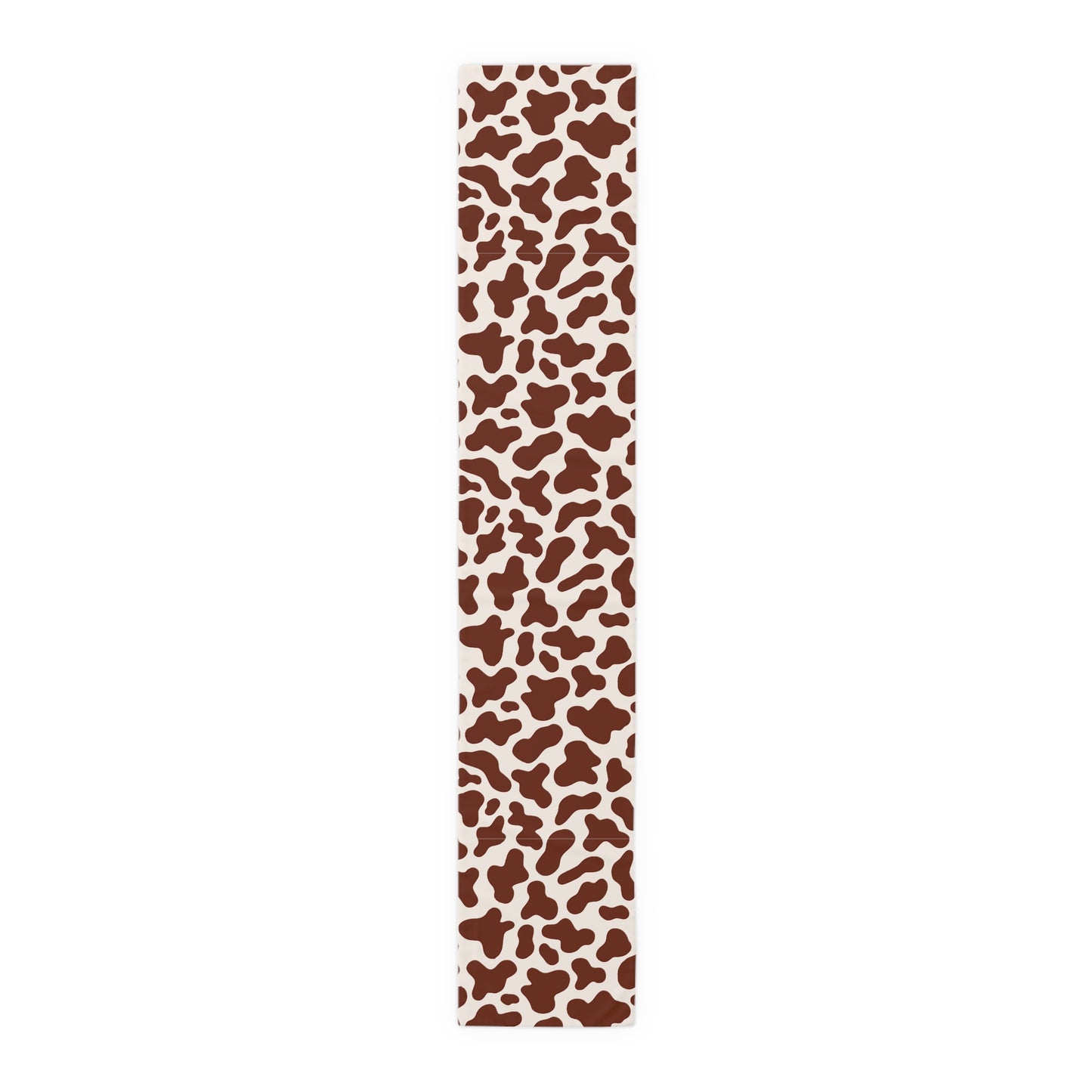 Cow Print Table Runner - Chic Farmhouse Style, Available in Cotton Twill or Polyester - Elevate Your Home Decor