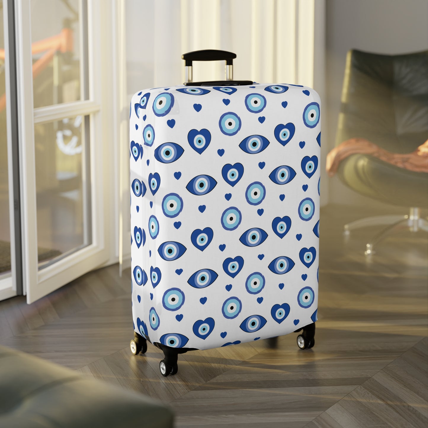Evil Eye Luggage Cover - Stylish Evil Eye Suitcase Protector