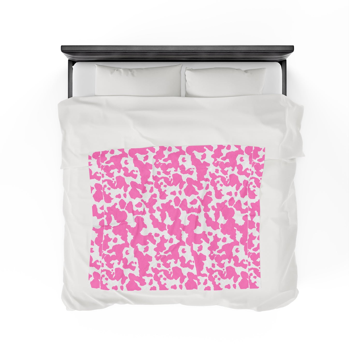 Cowhide Velveteen Plush Blanket | Soft, Rustic, Luxurious and Comforting | Available in Multiple Sizes
