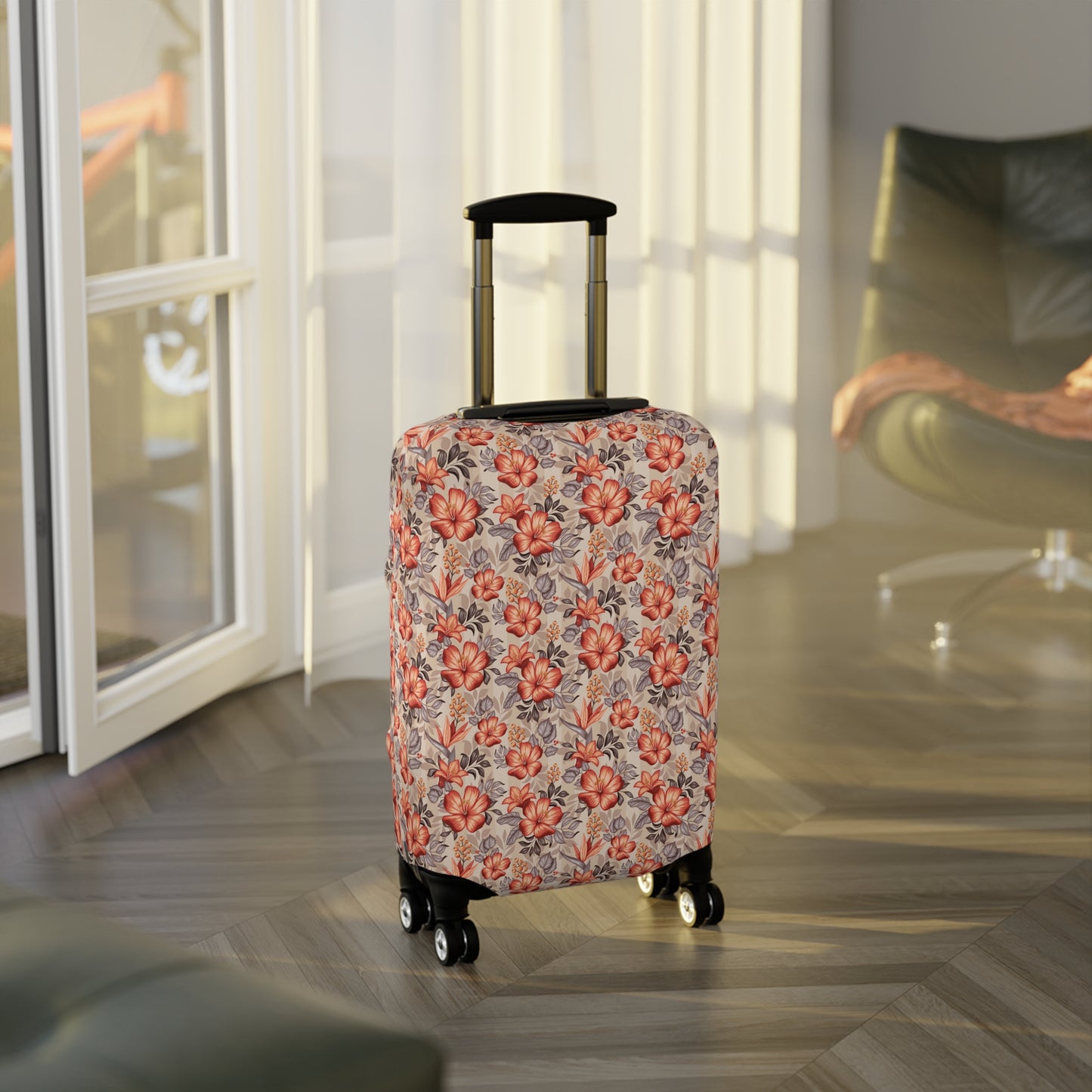 Boho Floral Luggage Cover - Trendy Travel Floral Suitcases Cover