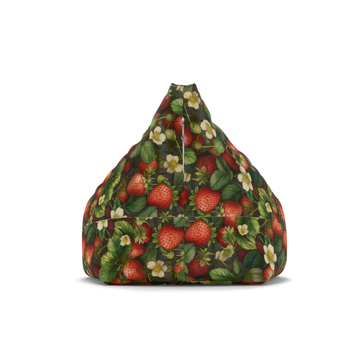 Strawberry Print Bean Bag Chair Cover - Sweet & Durable Polyester Slipcover