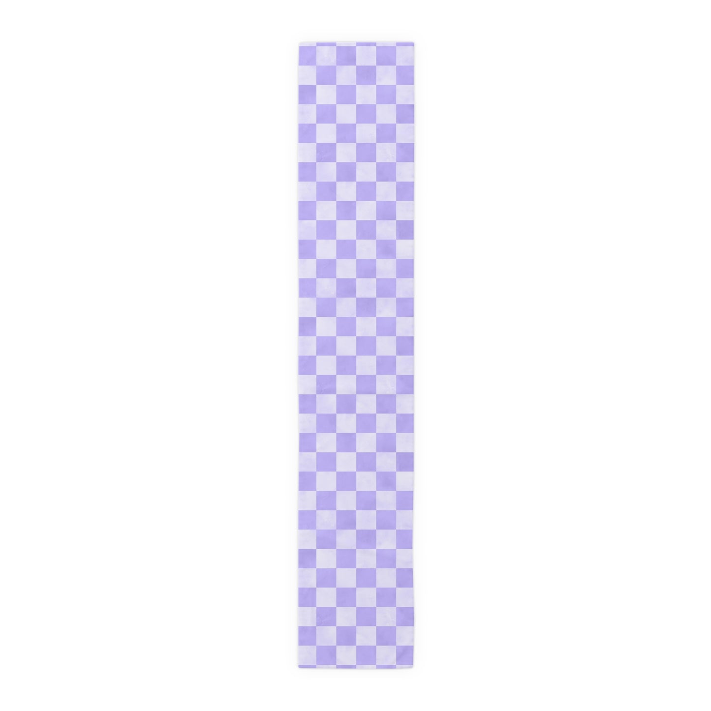 Pastel Checkered Table Runner - Soothing Playfulness, Cotton Twill or Polyester - Perfect for Refreshing & Modern Home Decor