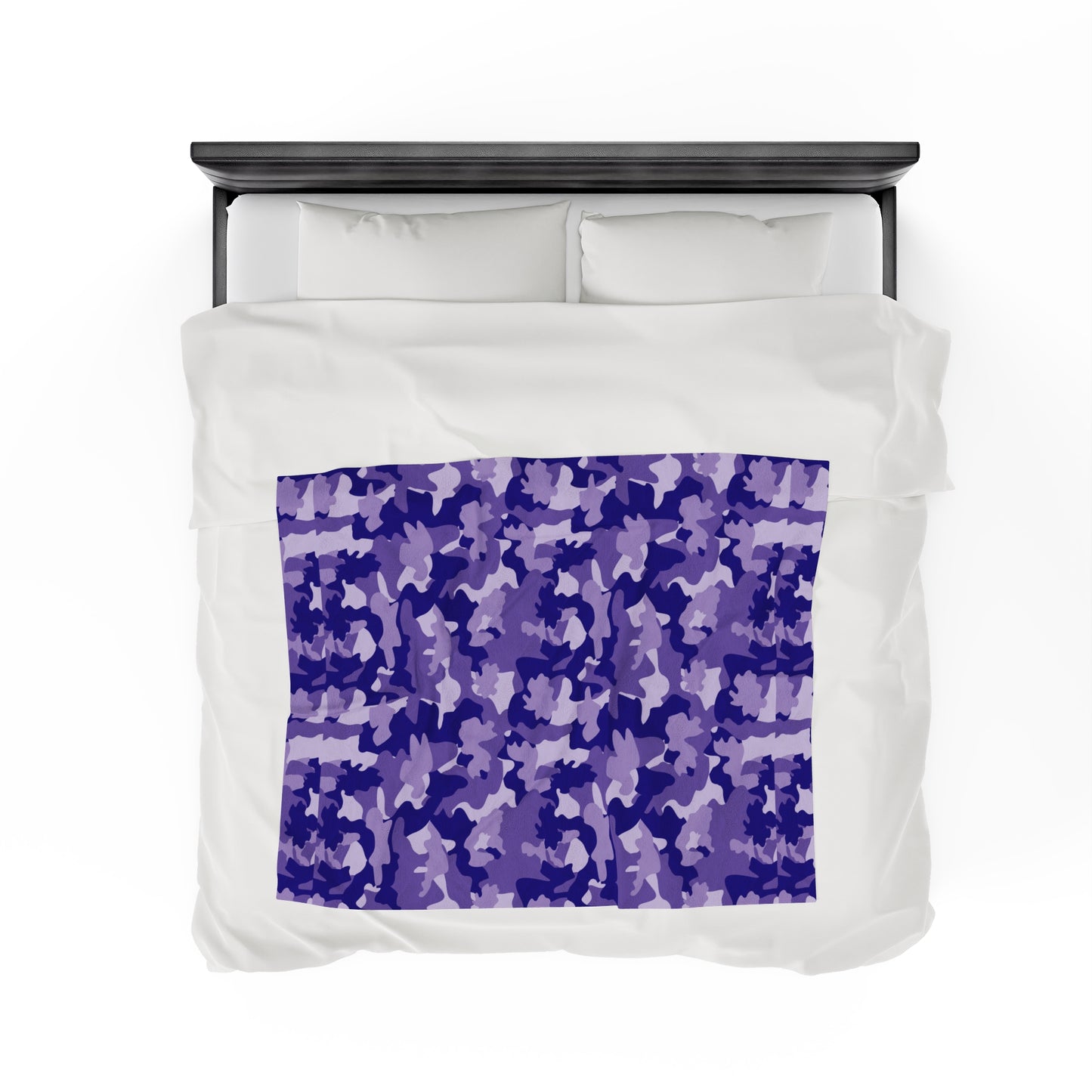Camouflage Velveteen Plush Blanket | Soft, Rugged, Luxurious and Comforting | Available in Multiple Sizes