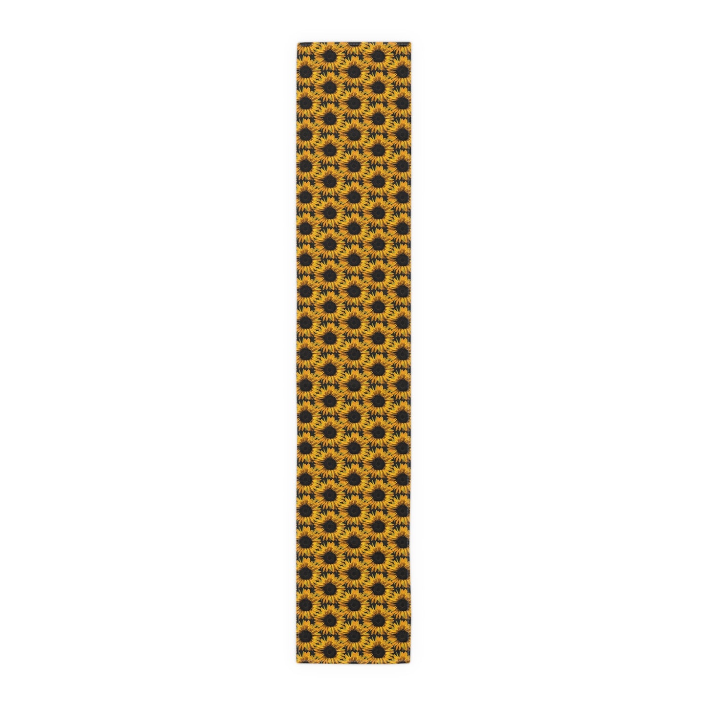 Sunflower Print Table Runner - Bright and Cheerful, Cotton Twill or Polyester - Perfect for Sunny Home Decor