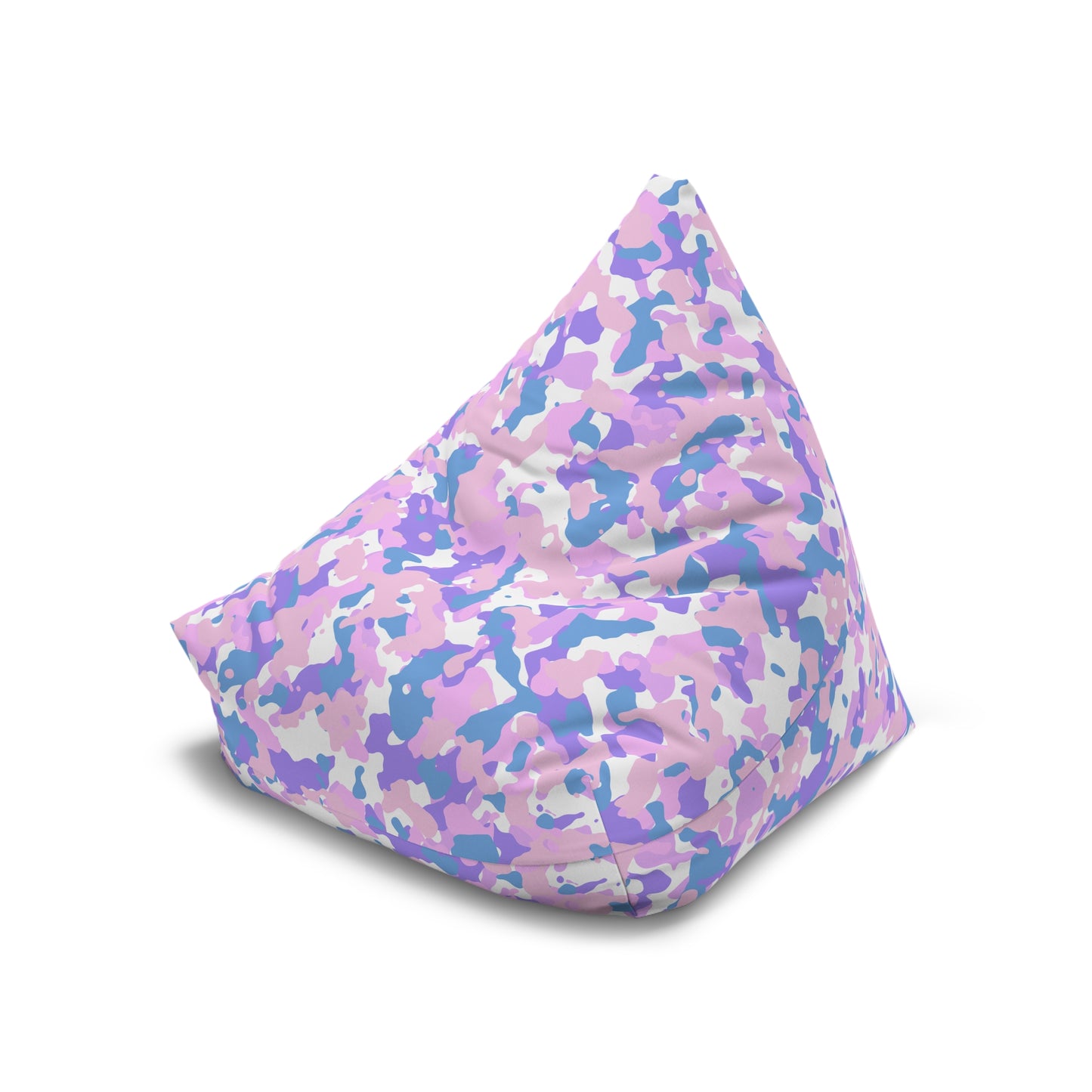 Camouflage Bean Bag Chair Cover - Durable Polyester, Locking Zipper, 2 Sizes Camo Bean Bag Cover