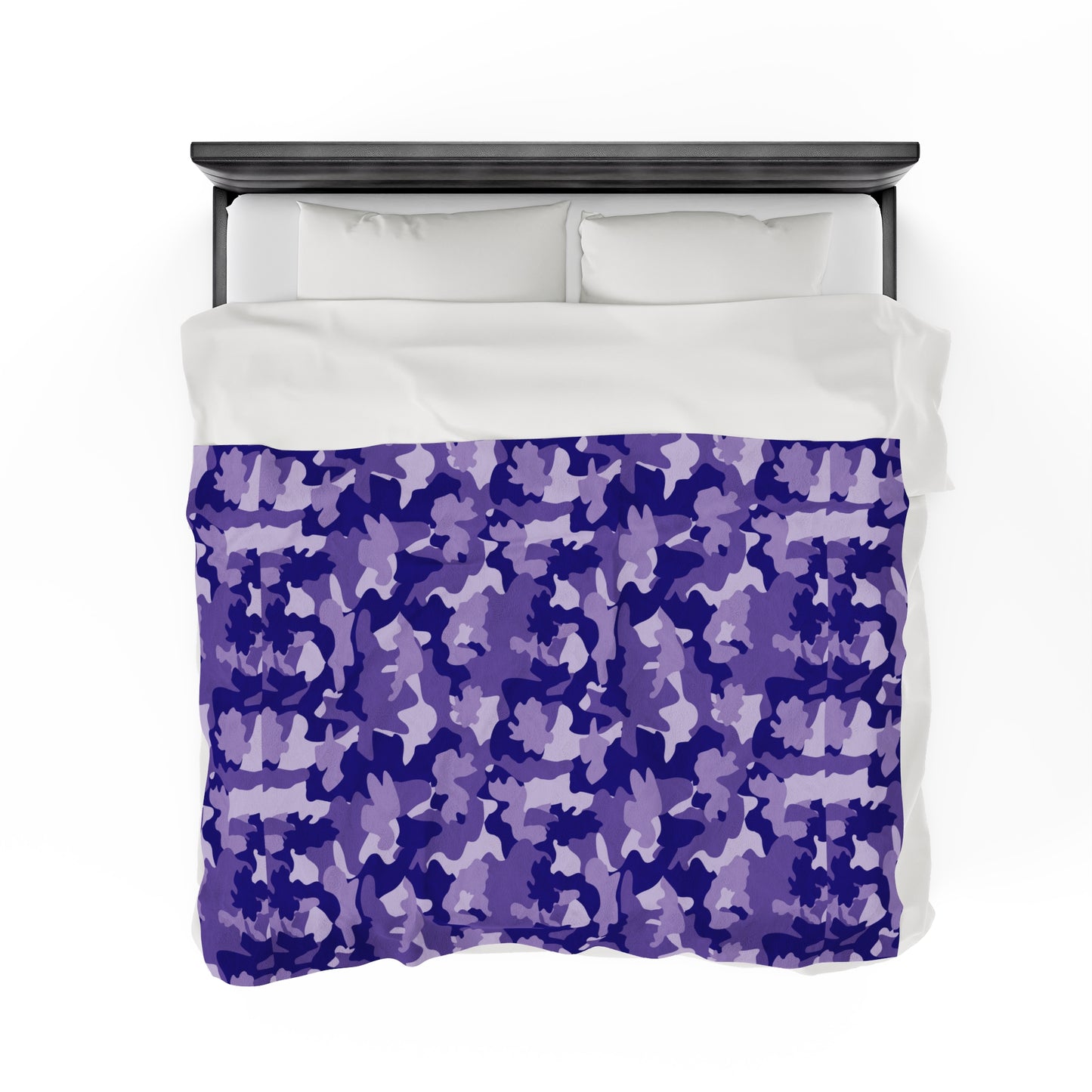 Camouflage Velveteen Plush Blanket | Soft, Rugged, Luxurious and Comforting | Available in Multiple Sizes
